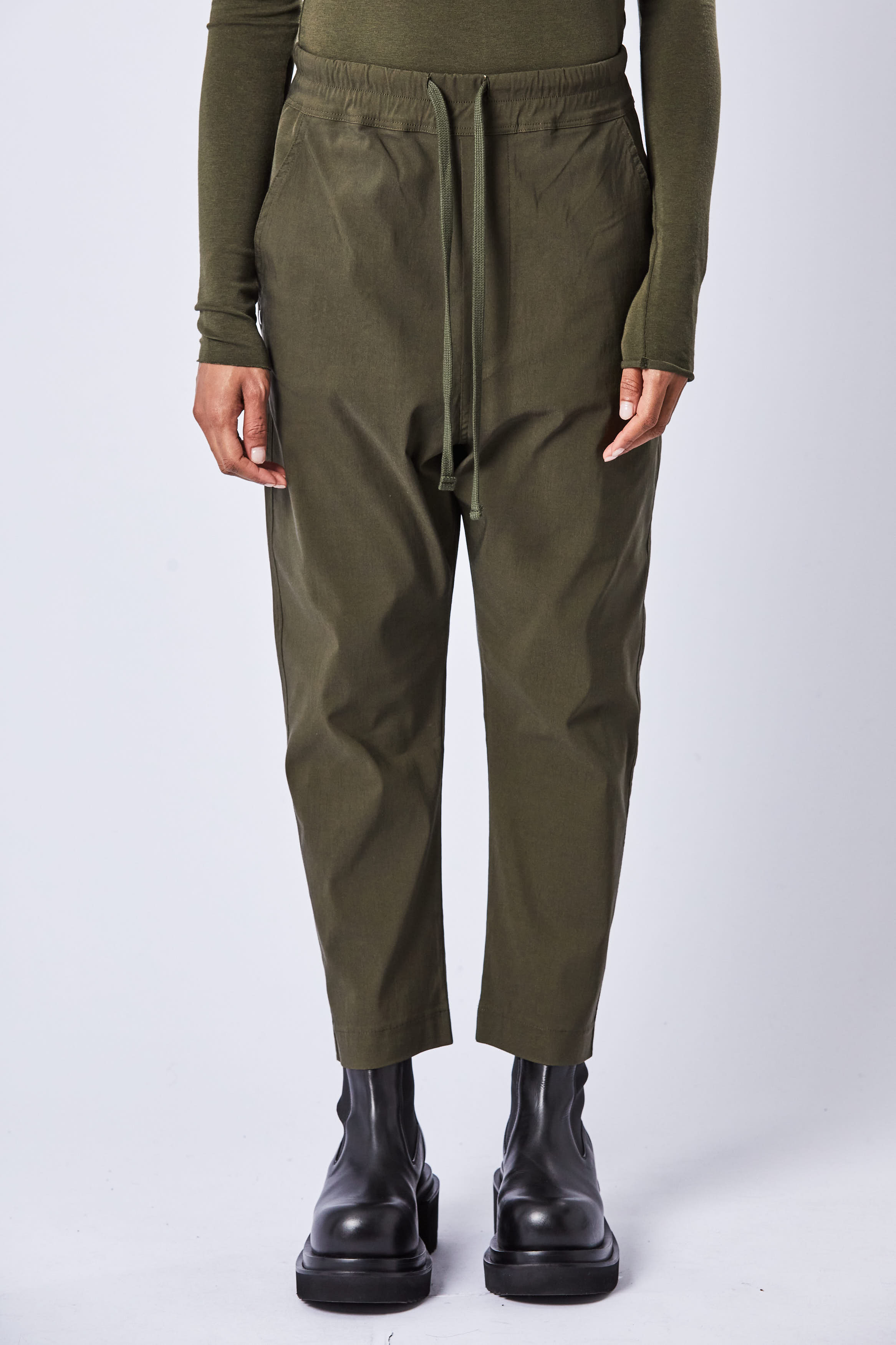 THOM KROM Stretch Fabric Dropped Crotch Pants THOM KROM Stretch Fabric Dropped Crotch Pants
