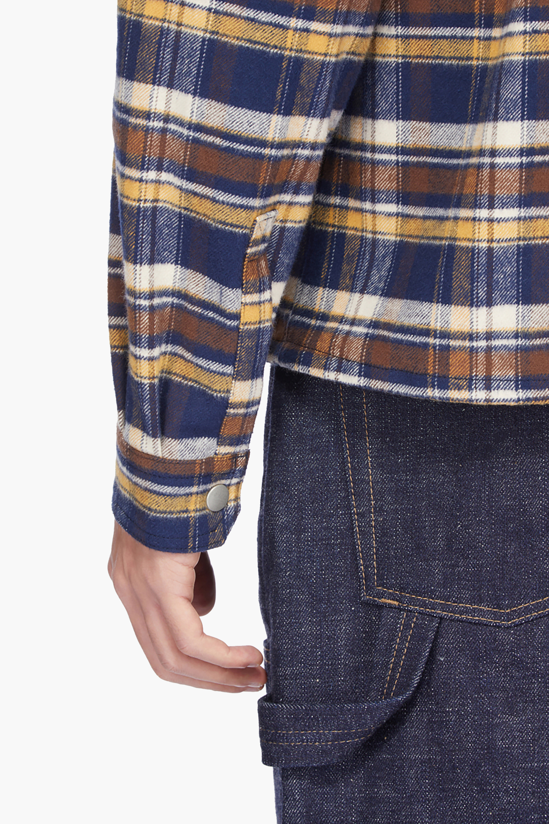 Langarm, Hemd, Hosen, Jeans, Person