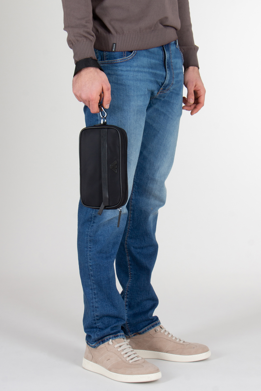 EMOPRIO ARMANI Recycled Nylon Toiletries Bag