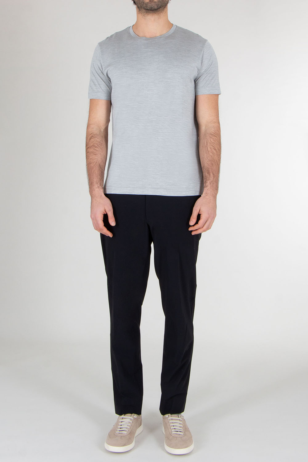 STEFAN BRANDT Regular Fit Silk Jersey T-Shirt Enno