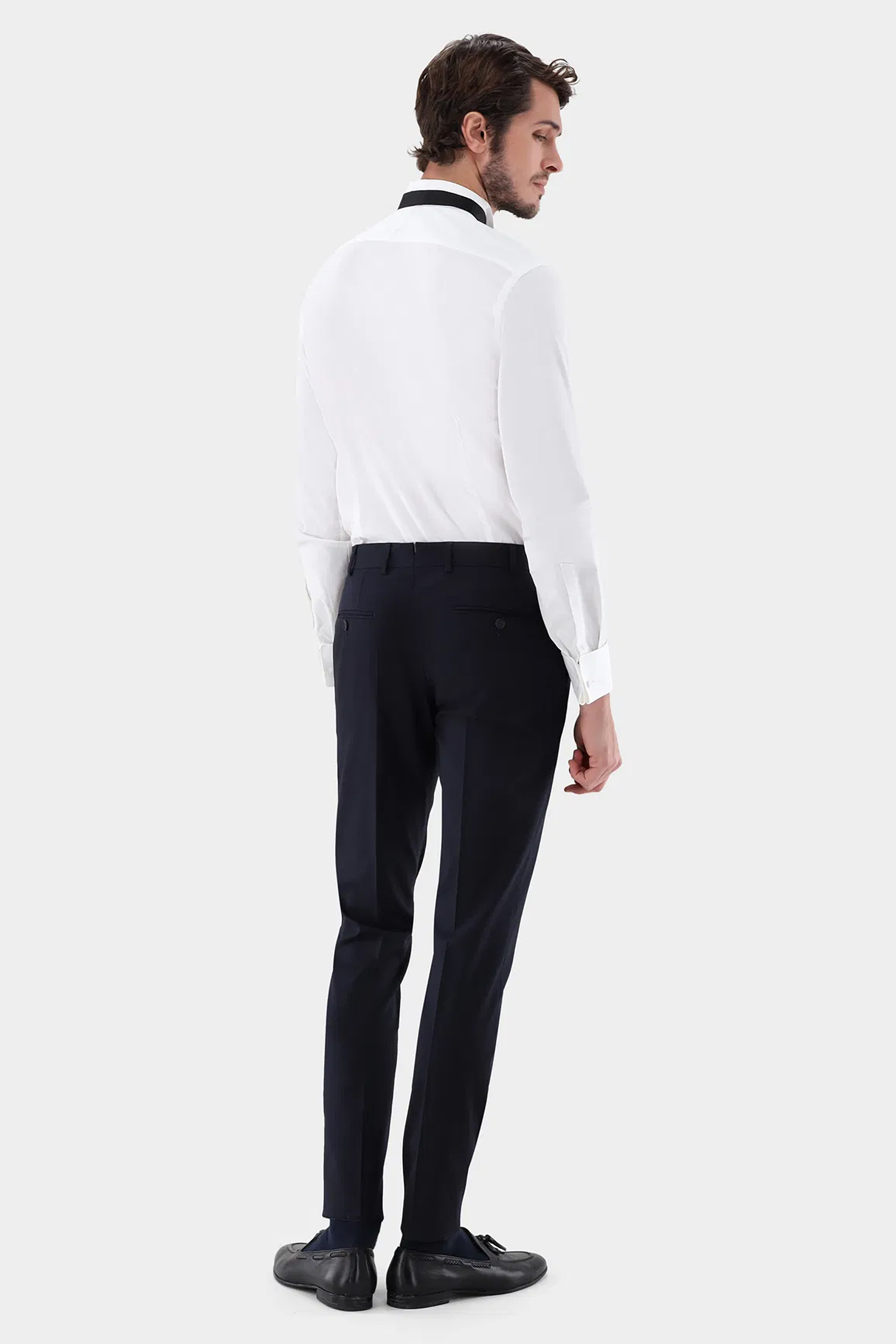 VAN LAACK Slim Fit Cotton Tuxedo Shirt Gala-DSF Formelle Kleidung, Anzug, Person, Stehend, Hemd