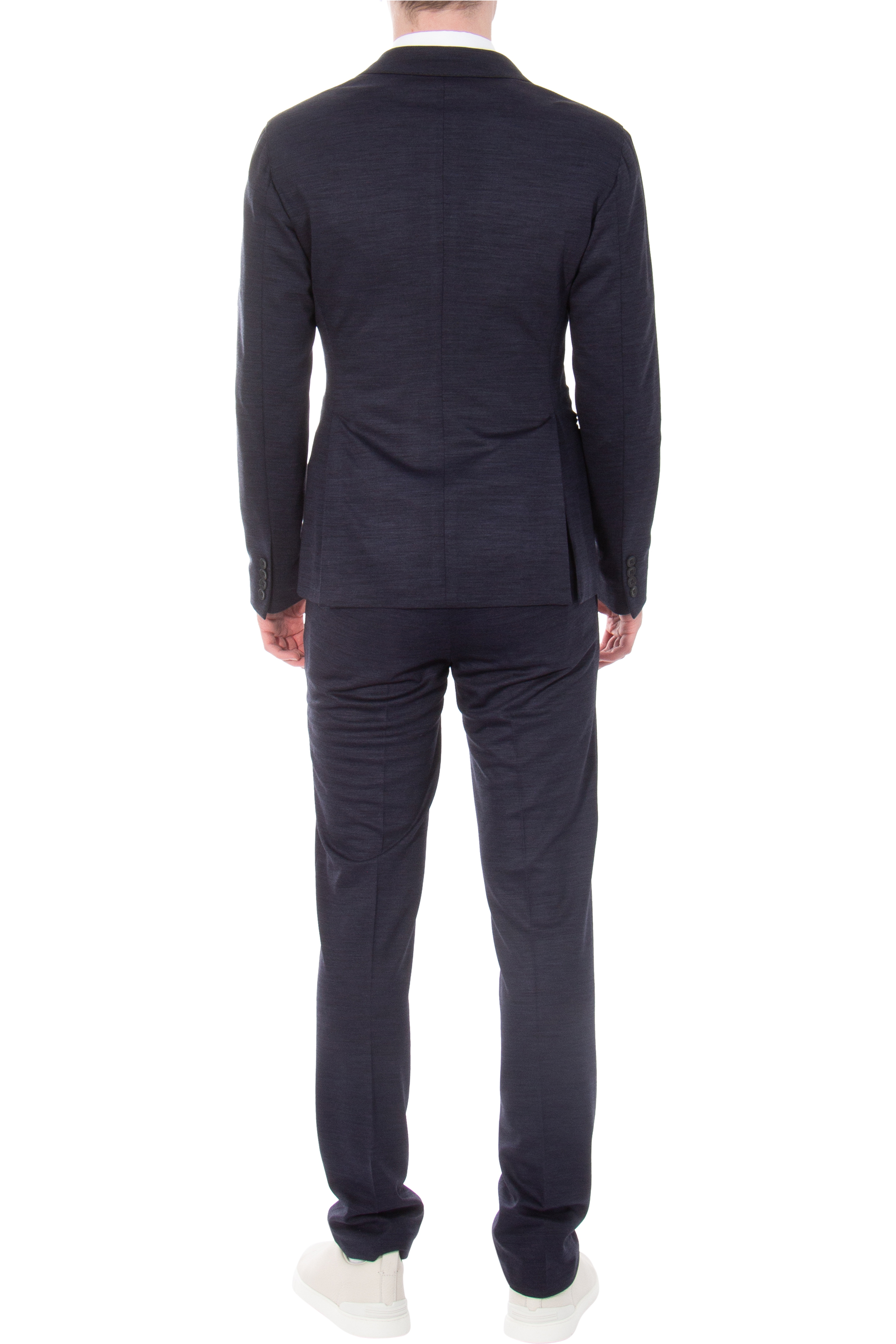 EMPORIO ARMANI Double-Breasted Lyocell & Virgin Wool Suit EMPORIO ARMANI Double-Breasted Lyocell & Virgin Wool Suit