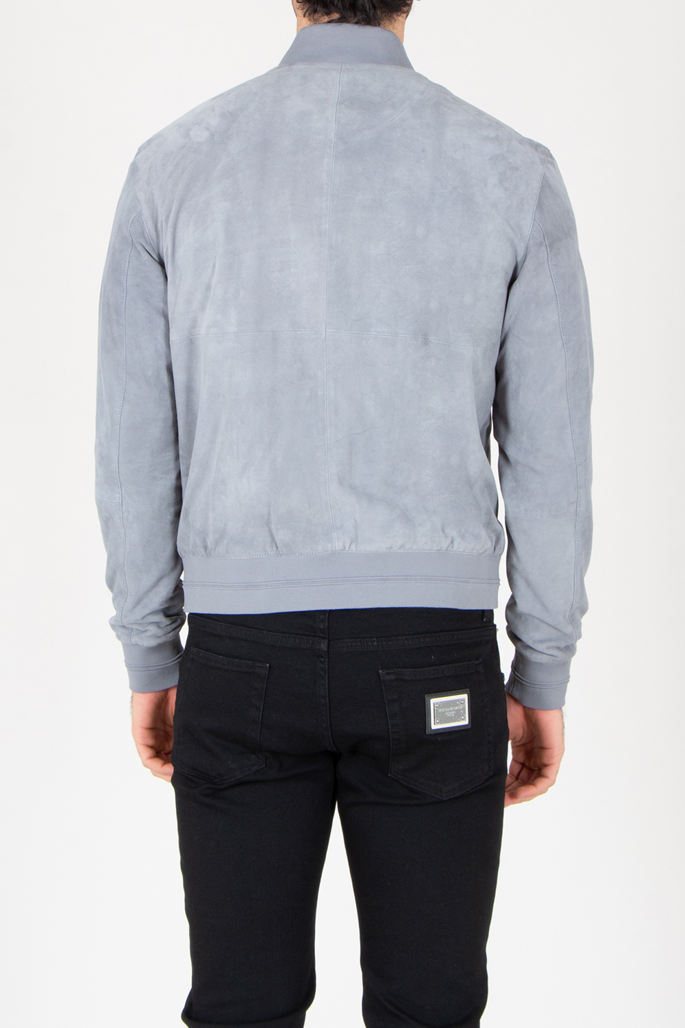 PAL ZILERI Regular Fit Goat Suede Bomber Jacket