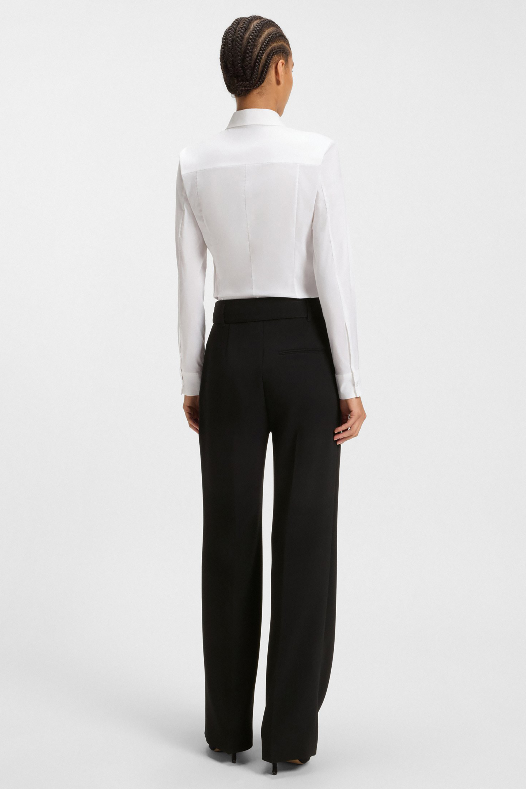 BOSS Relaxed Fit Japanese Crepe Pants Tapiana Hosen, Hemd, Formelle Kleidung, Anzug, Bluse