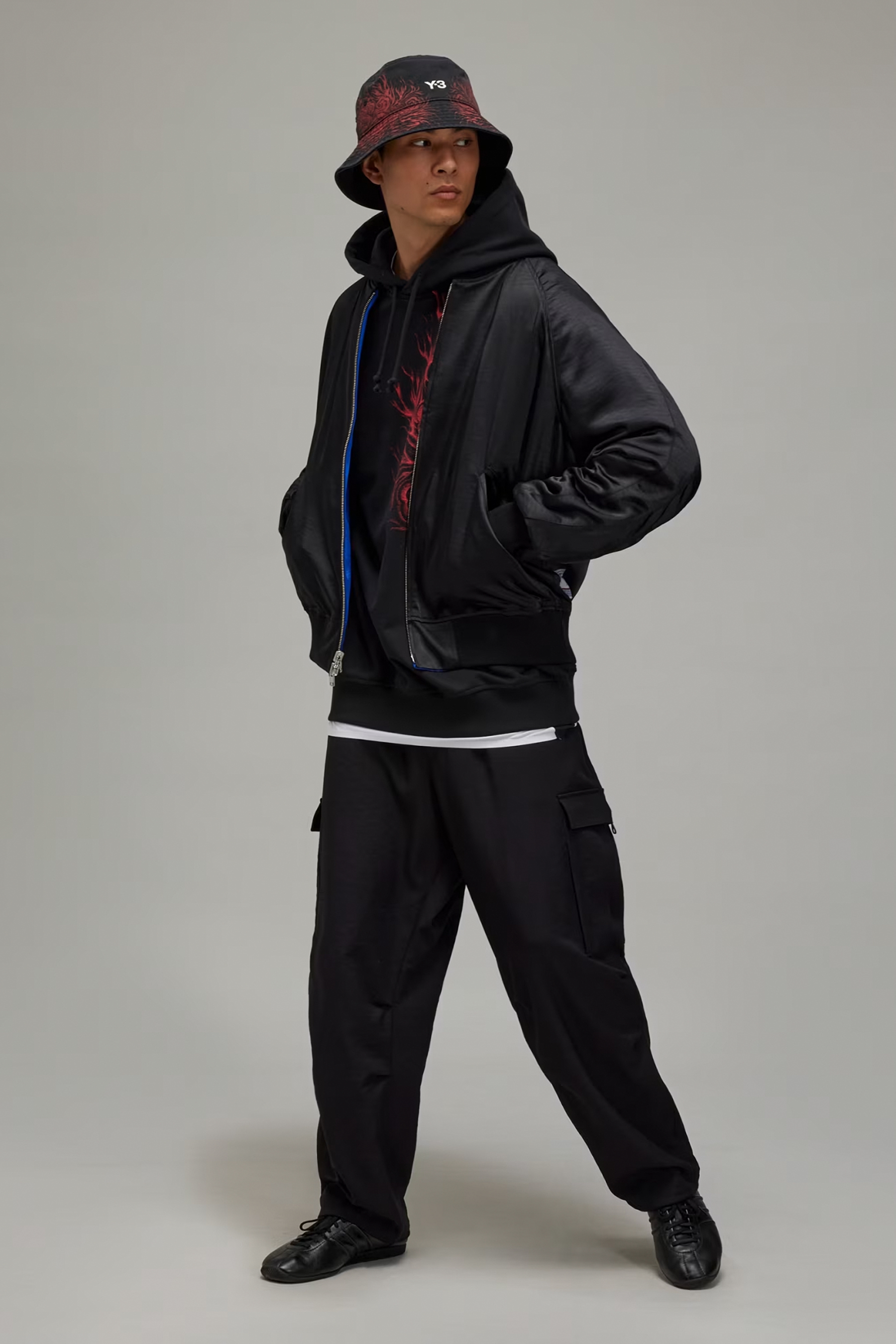 Y-3 X JFA Printed Cotton Blend Hoodie Y-3 X JFA Printed Cotton Blend Hoodie