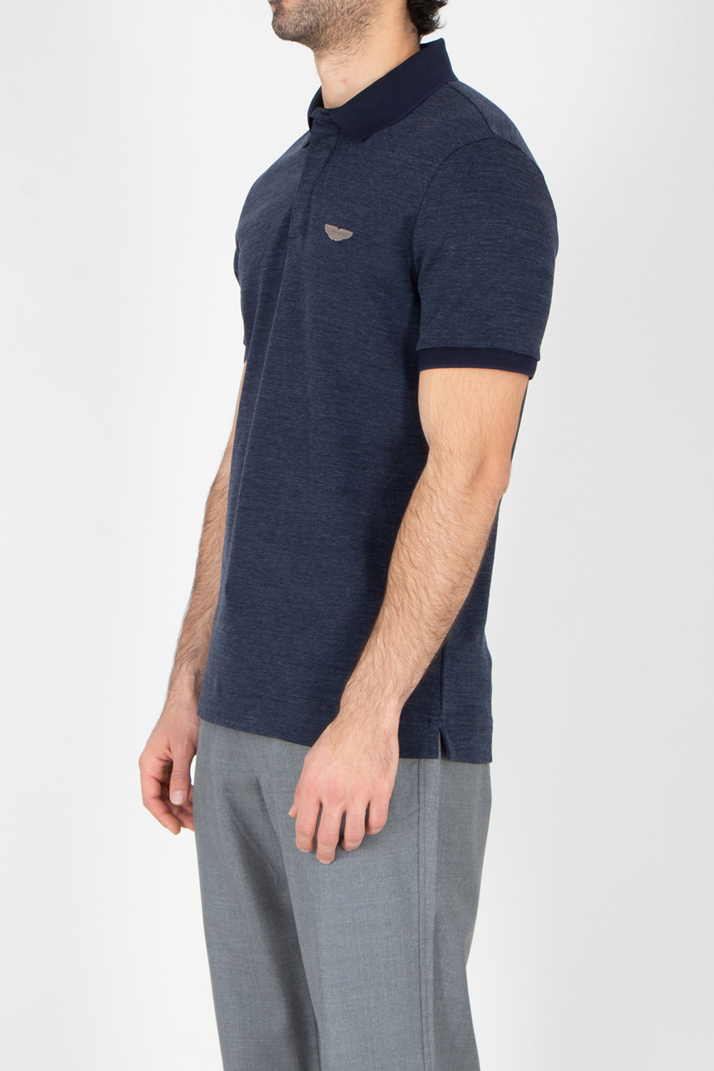 BOSS x ASTON MARTIN Regular Fit Cotton-Wool Piqué Polo Shirt C-Prout