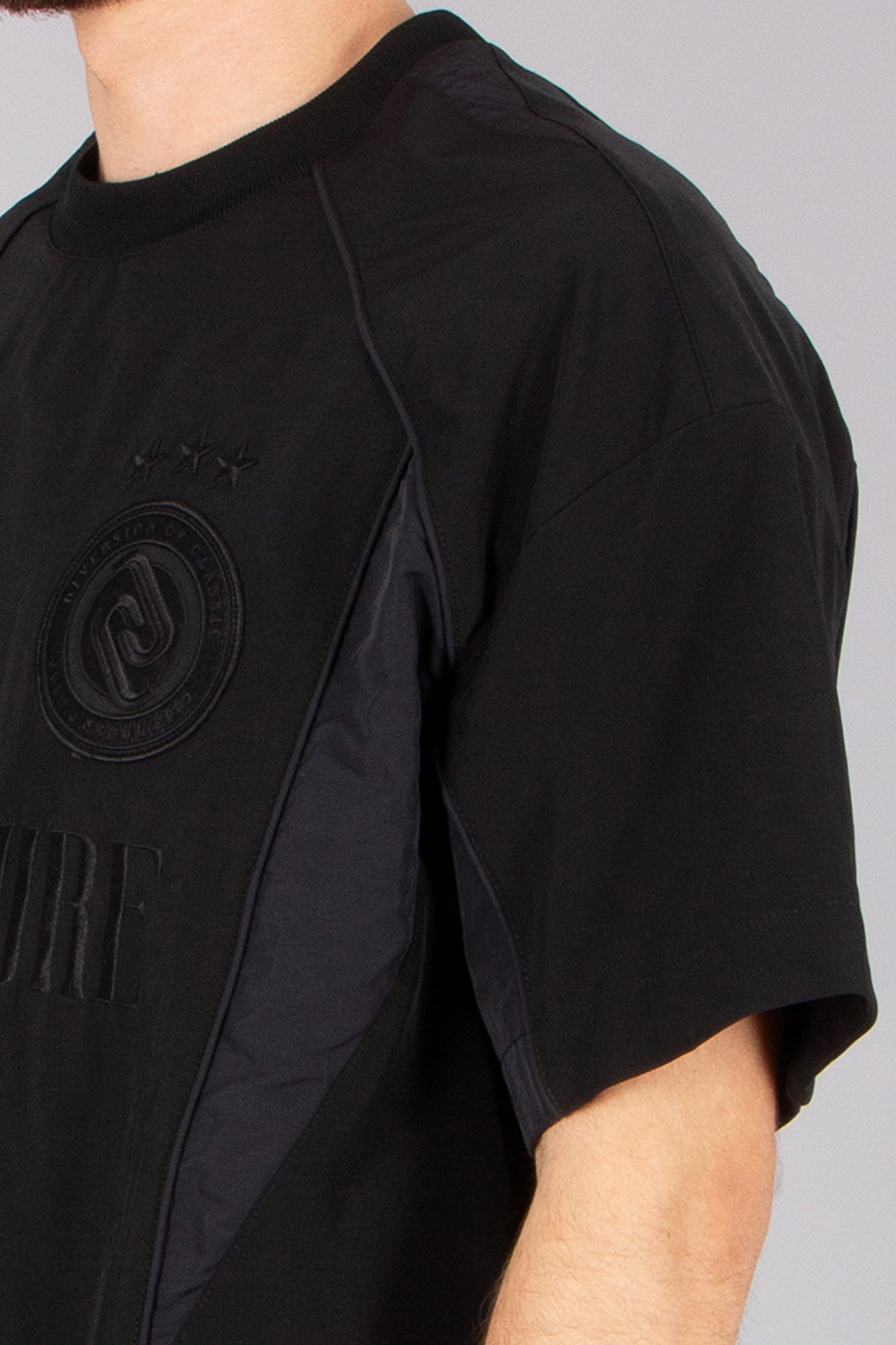 JUUN.J Oversized Nylon Blend Football Jersey
