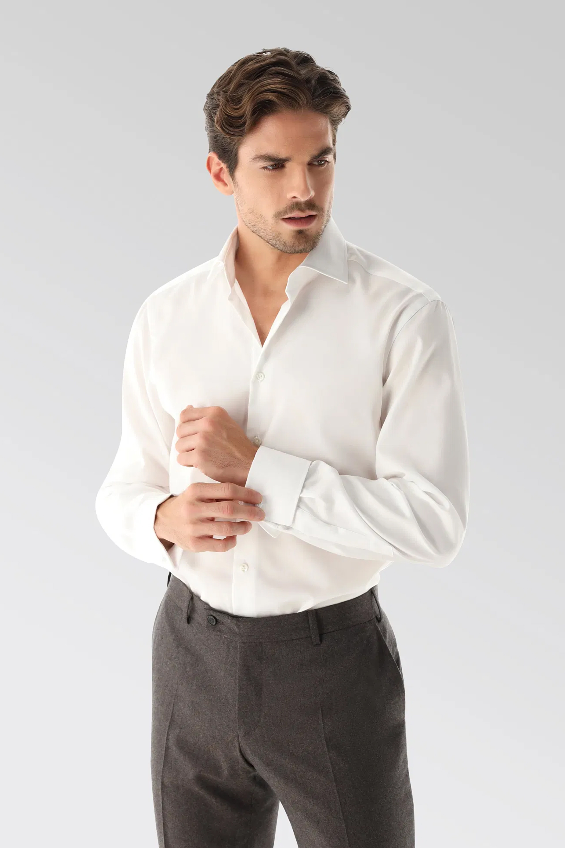 VAN LAACK Tailor Fit Cotton Twill Business Shirt Rivara-DTFN Hemd, Kleid, Hemd, Erwachsener, Mann, Person