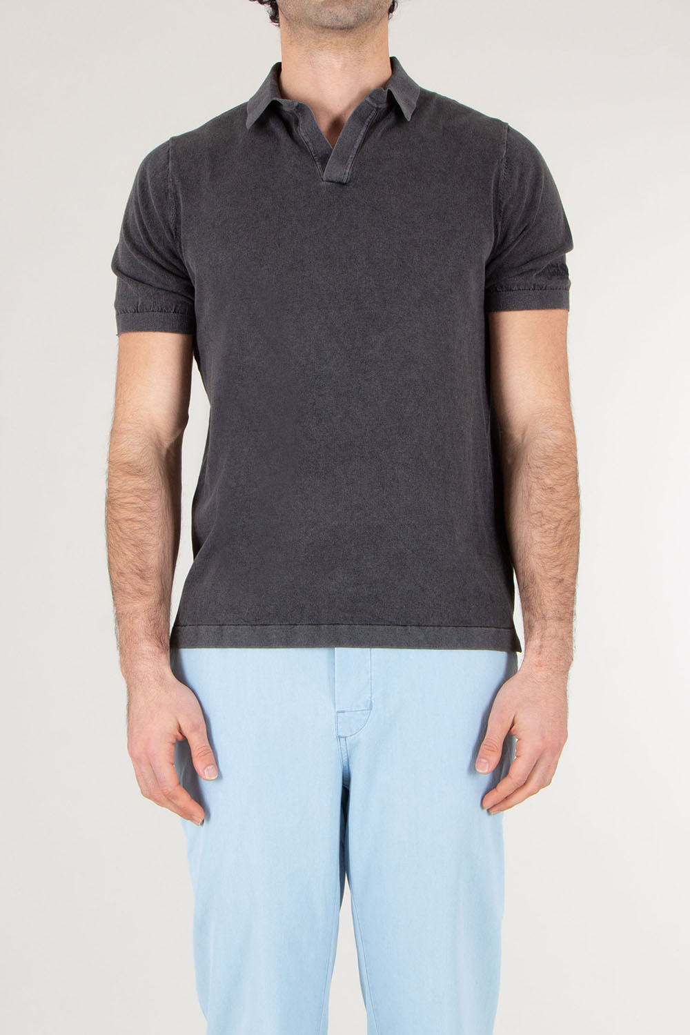 MC 2 SAINT BARTH Regular Fit knitted Polo Shirt With Vintage Treatment Sloan