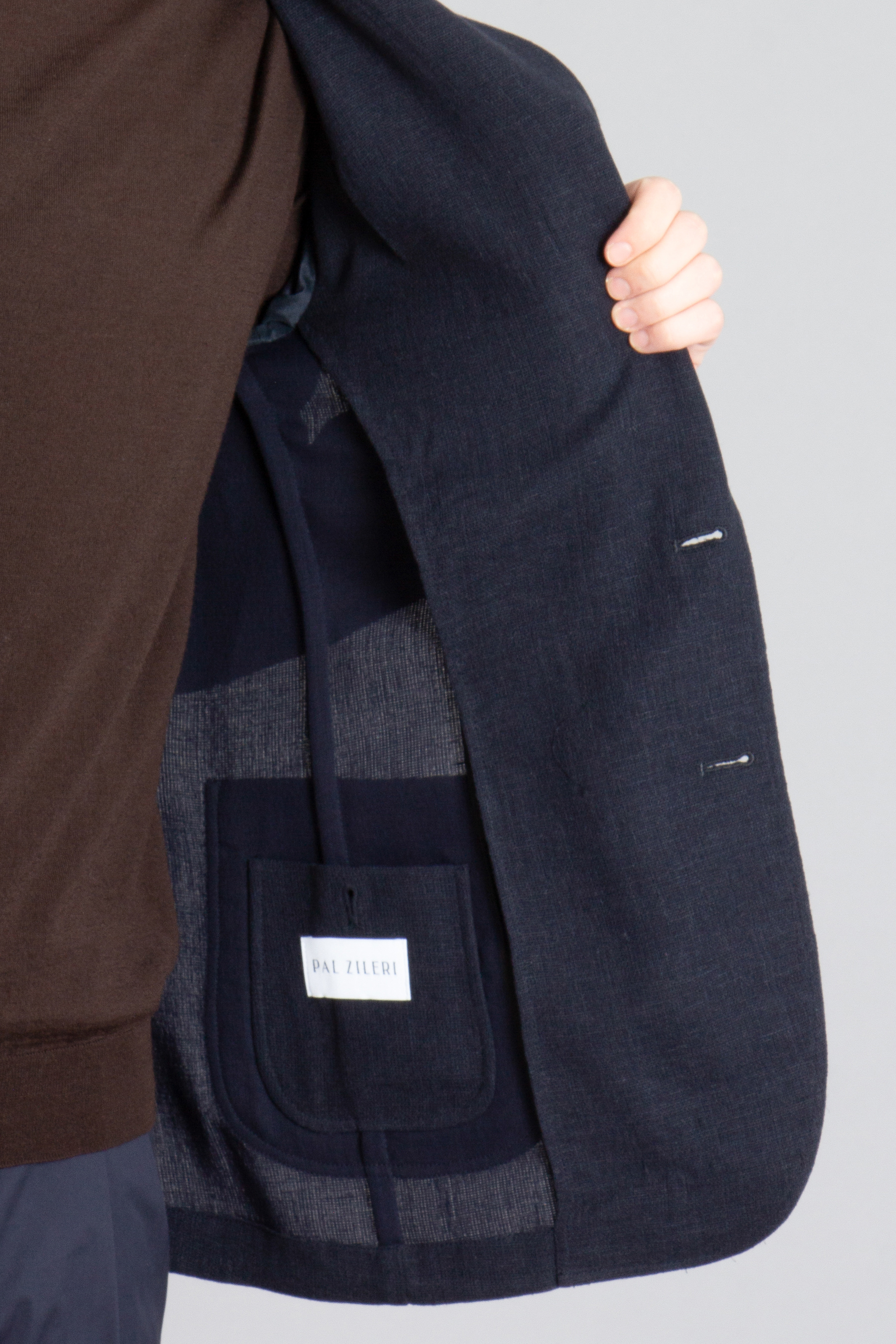 PAL ZILERI Lightweight Virgin Wool-Linen Blend Jacket PAL ZILERI Lightweight Virgin Wool-Linen Blend Jacket