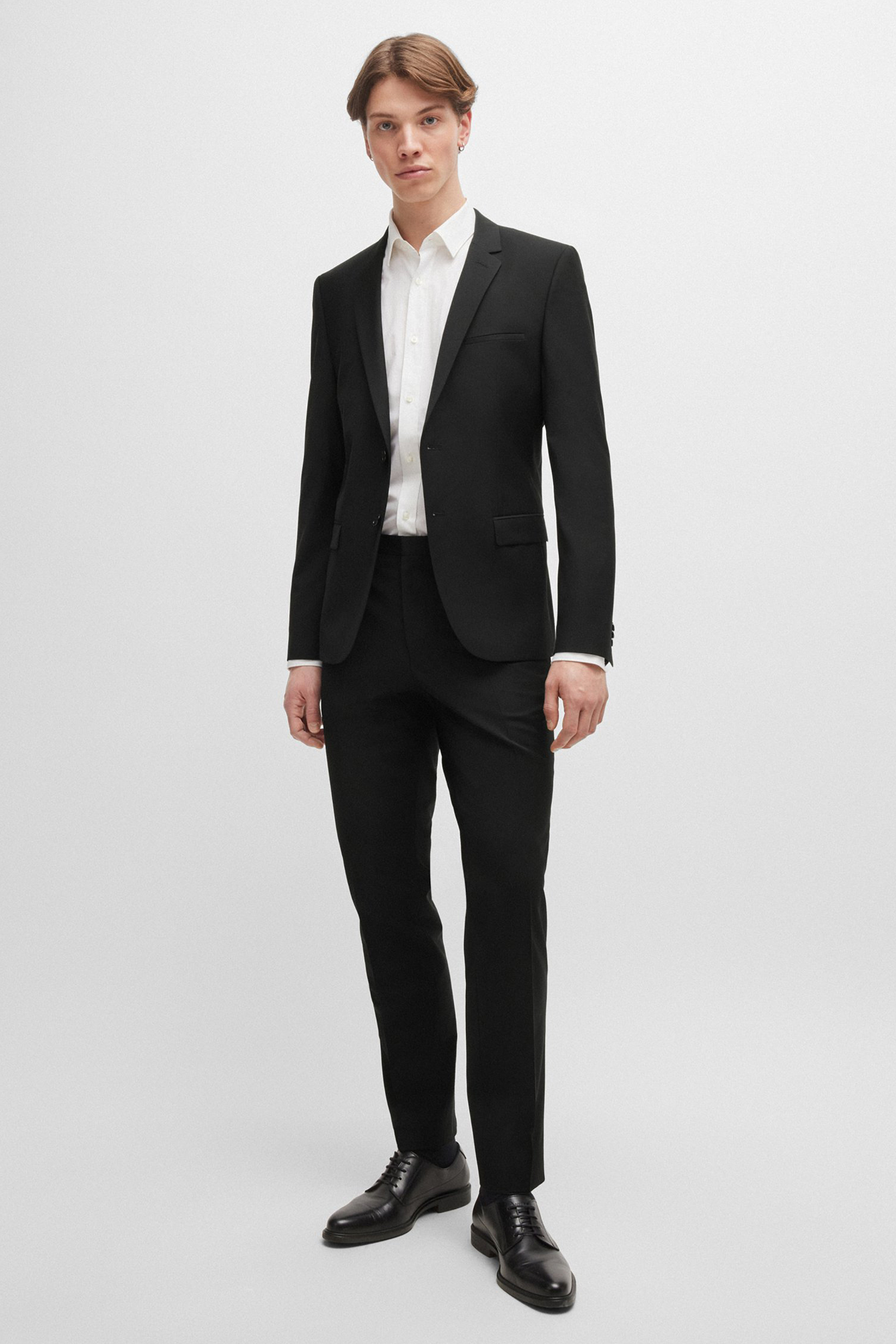 HUGO Extra Slim Fit Stretch Virgin Wool Blend Jacket Arti Formelle Kleidung, Anzug, Smoking, Mann, Person