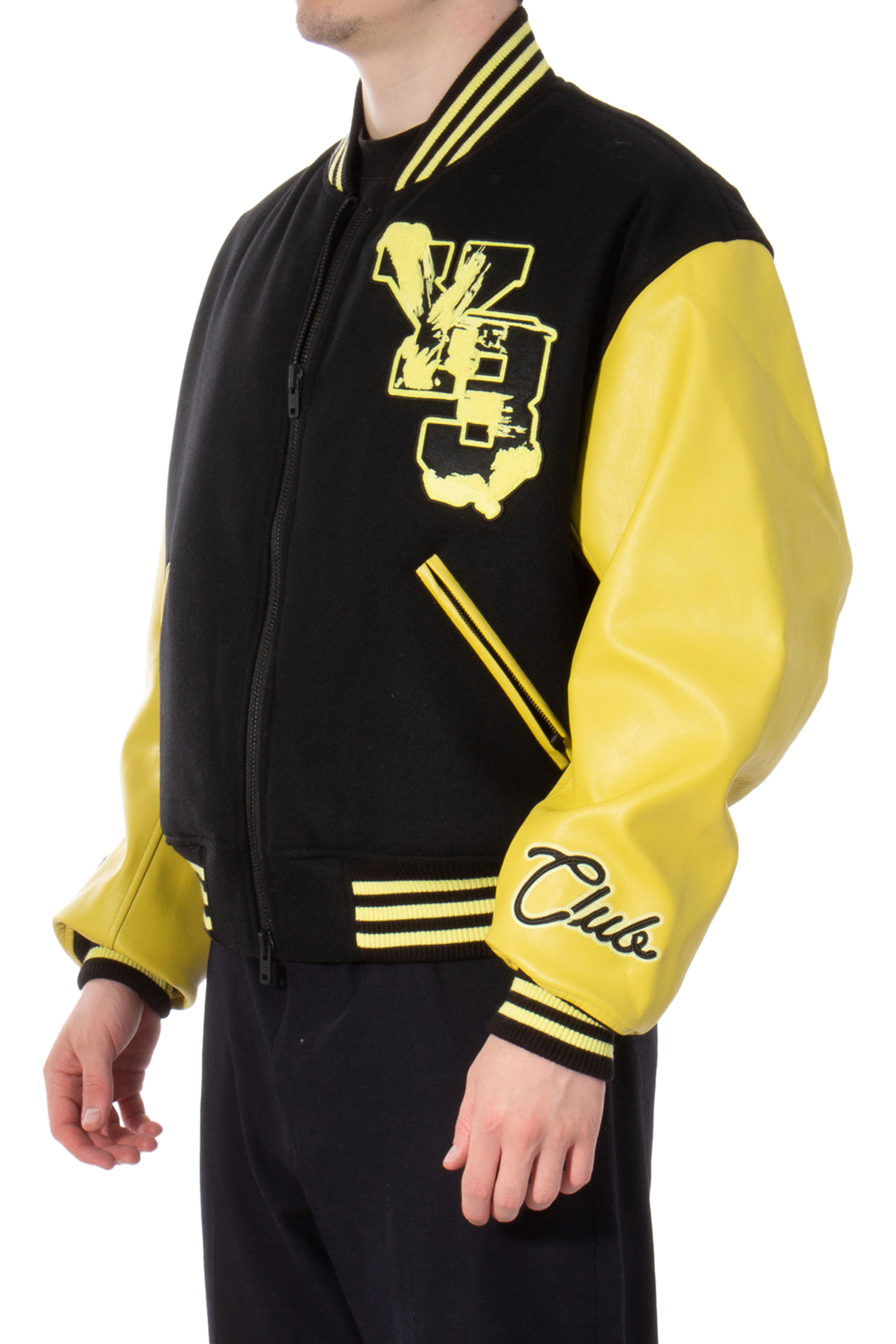 Y-3 Recycled Polyester Blend Letterman Jacket Y-3 Recycled Polyester Blend Letterman Jacket