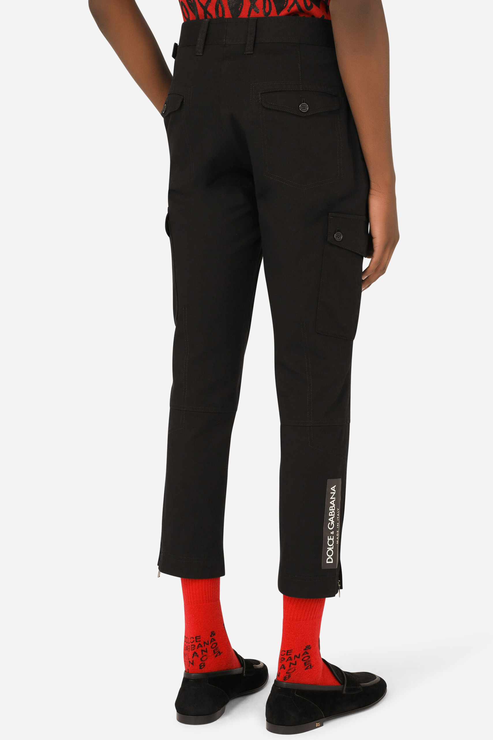 DOLCE & GABBANA Cotton Stretch Cargo Pants DOLCE & GABBANA Cotton Stretch Cargo Pants
