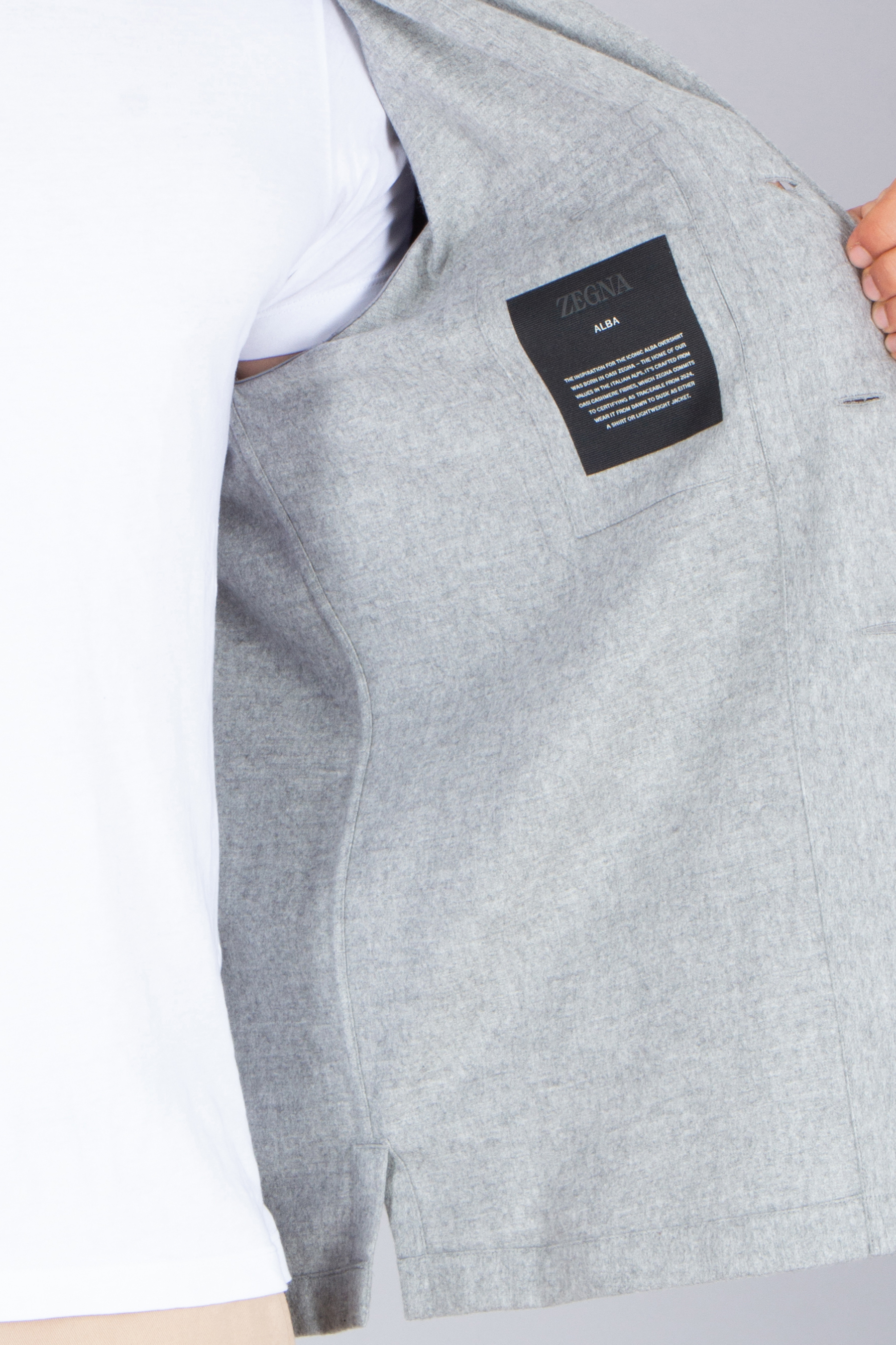 ZEGNA Regular Fit Oasi Cashmere Overshirt Alba Dekoration für Zuhause, Leinen, Weste, Langarm, Hosen