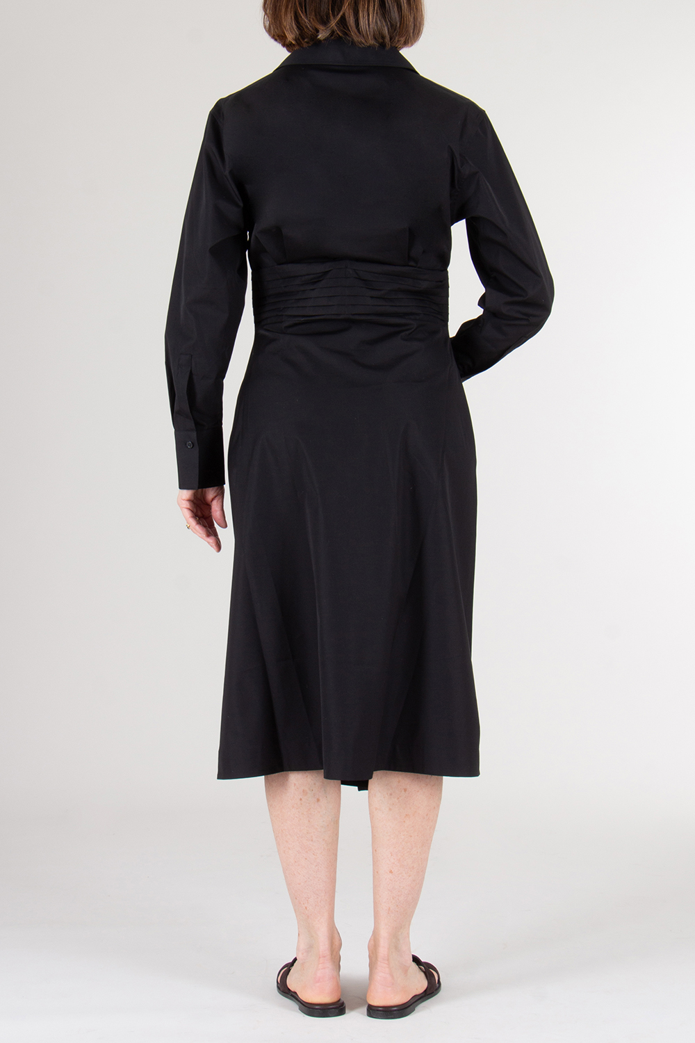 BOSS Cotton Poplin Tailored Shirt Dress