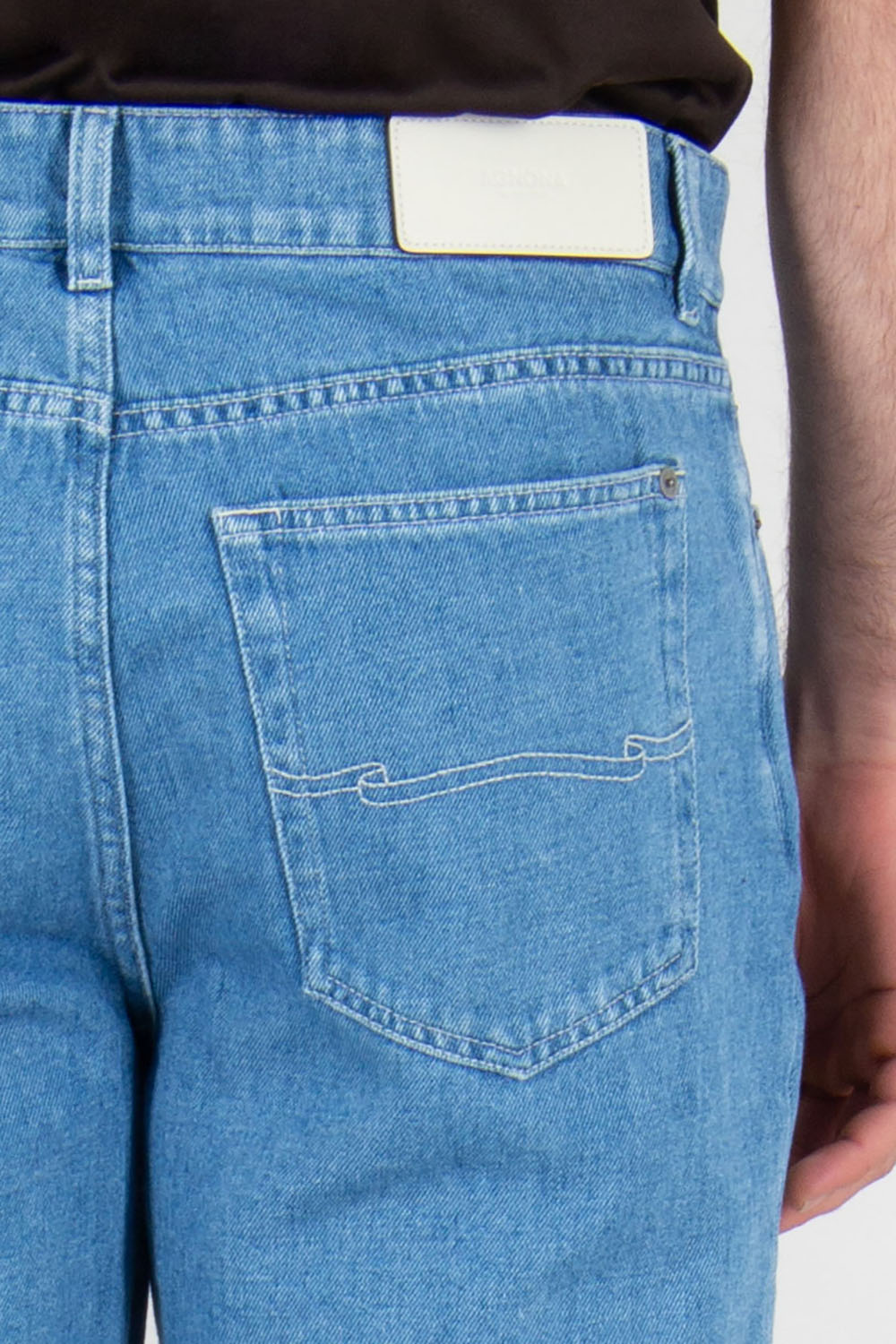 AGNONA Regular Fit Cotton-Linen Denim Jeans 