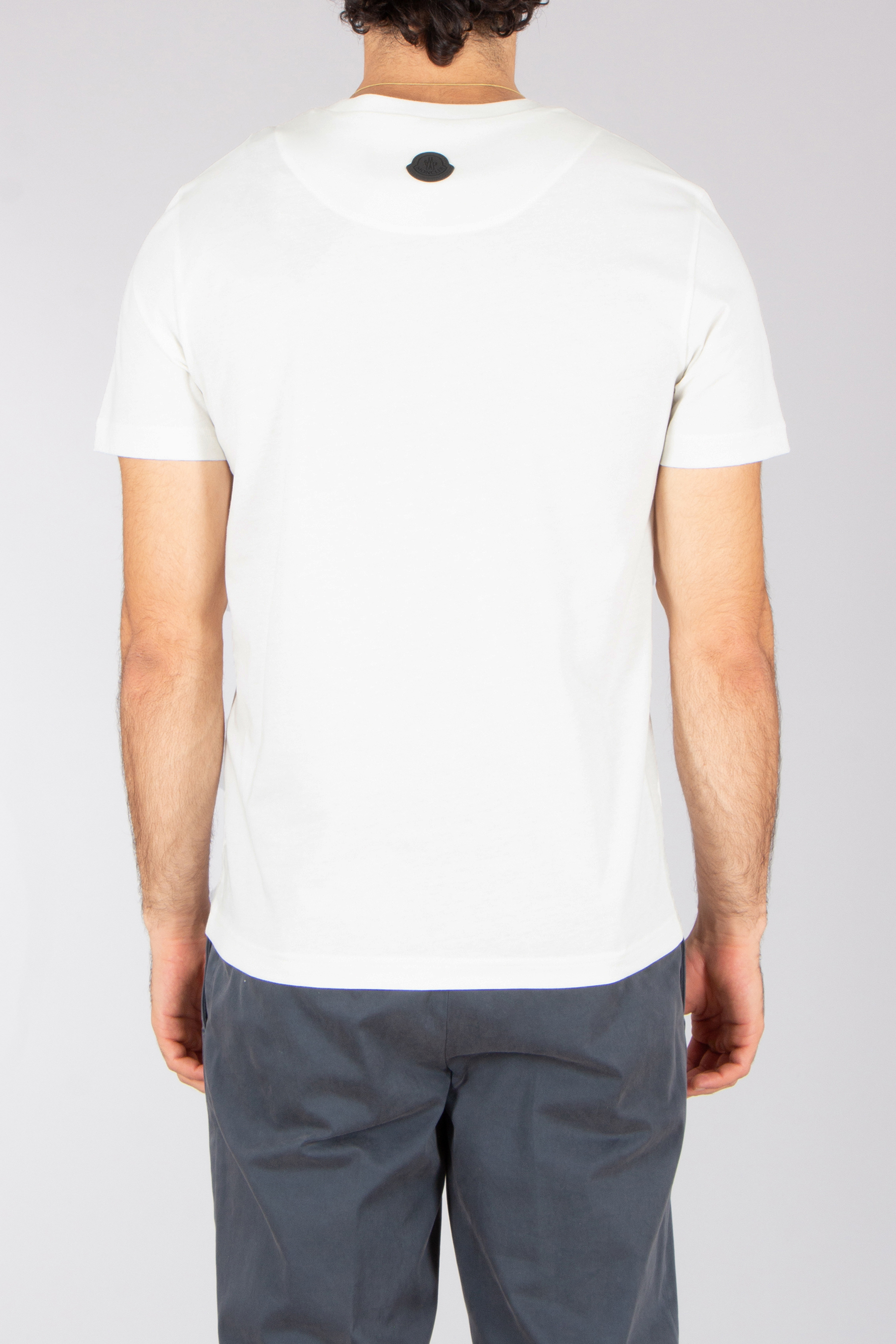 MONCLER Regular Fit Printed Organic Cotton Jersey T-Shirt T-shirt, Erwachsener, Männlich, Mann, Person