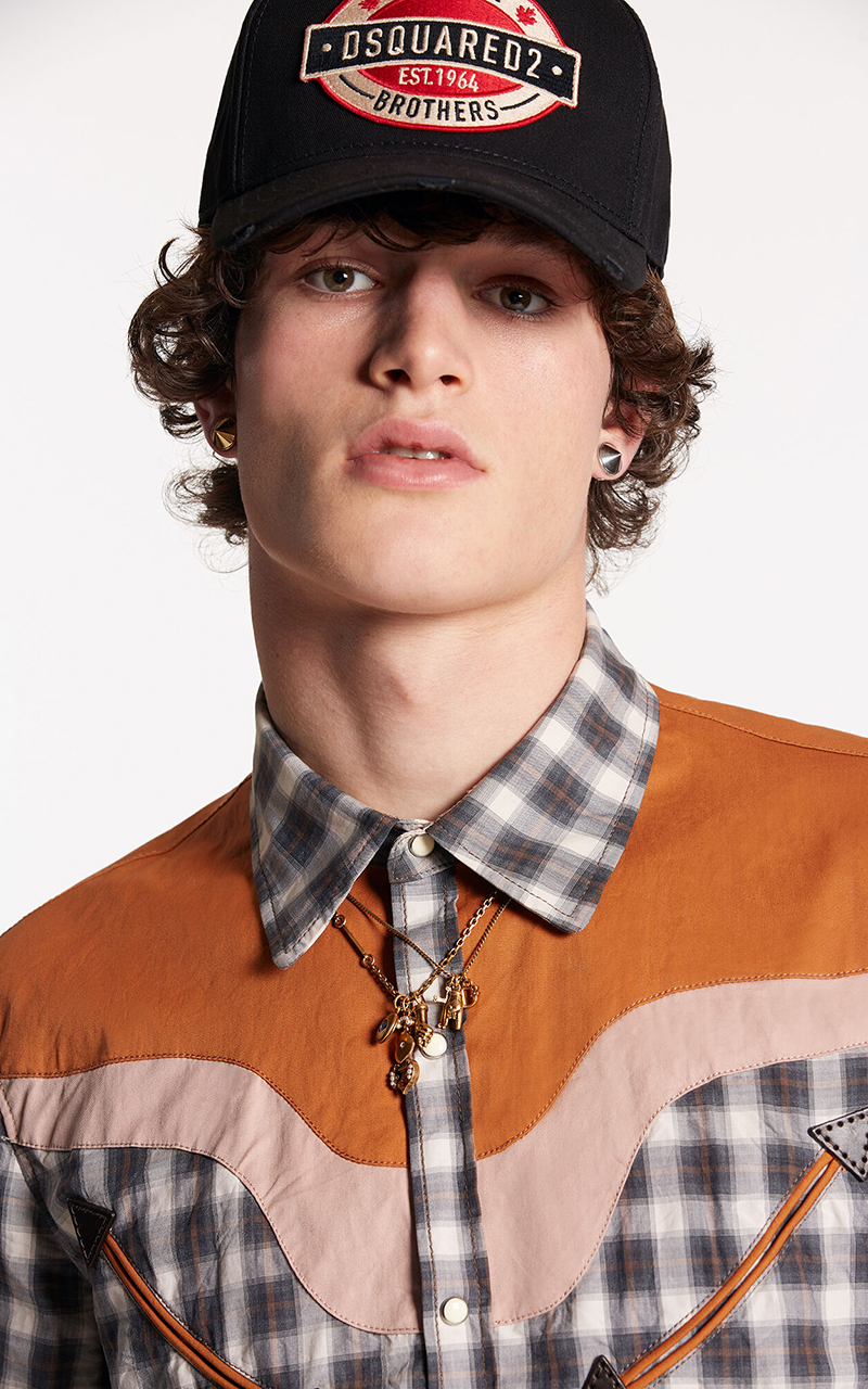 DSQUARED2 Checked Cotton Western Shirt