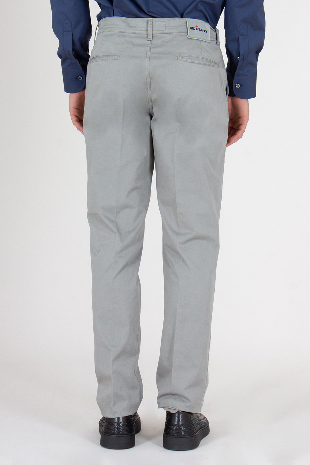 KITON Regular Fit Cotton Chino Trousers