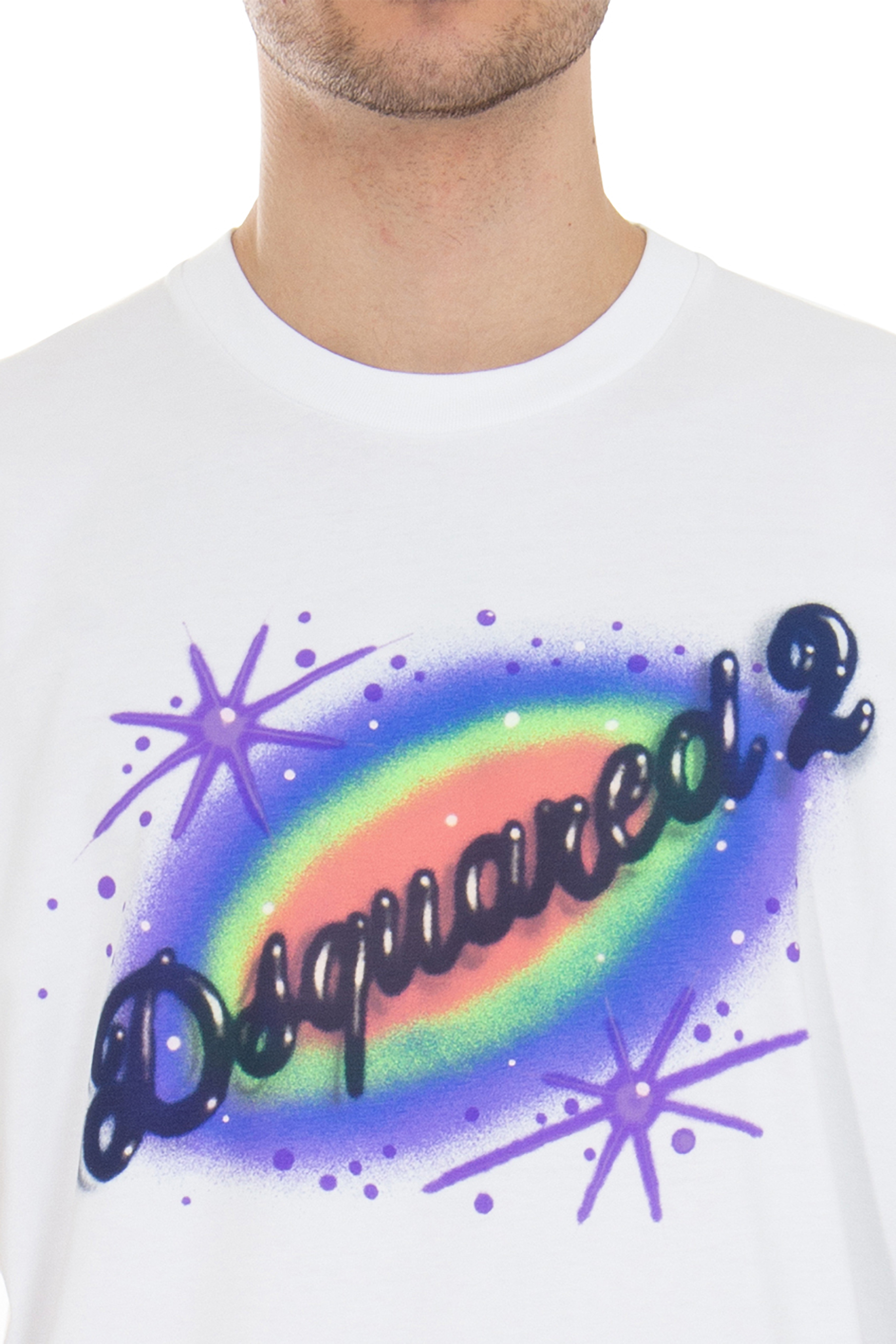 DSQUARED2 Printed Muscle Fit Cotton T-Shirt DSQUARED2 Printed Muscle Fit Cotton T-Shirt