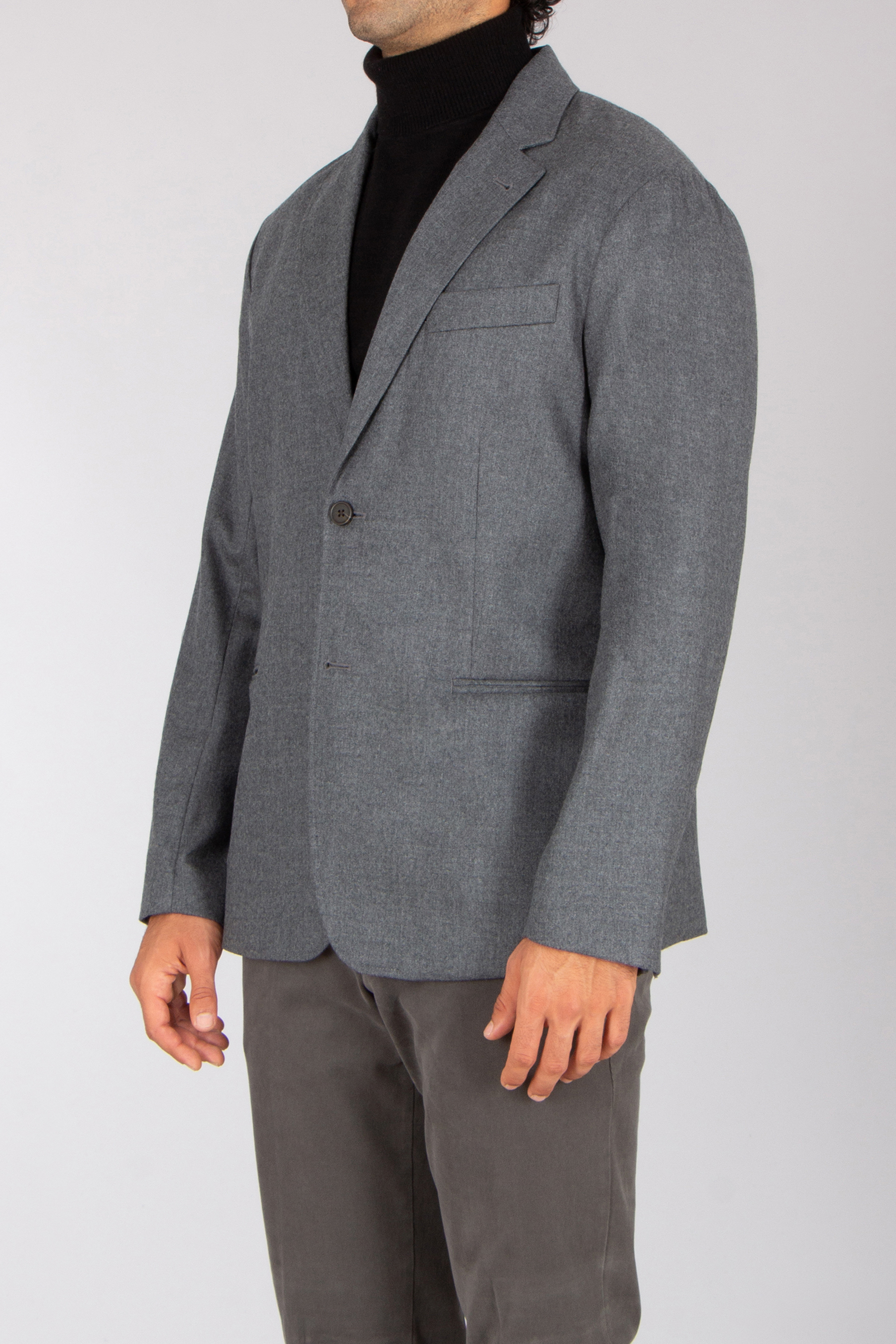 EMPORIO ARMANI Regular Fit Virgin Wool Stretch Twill Jacket Blazer, Mantel, Jacke, Formelle Kleidung, Anzug