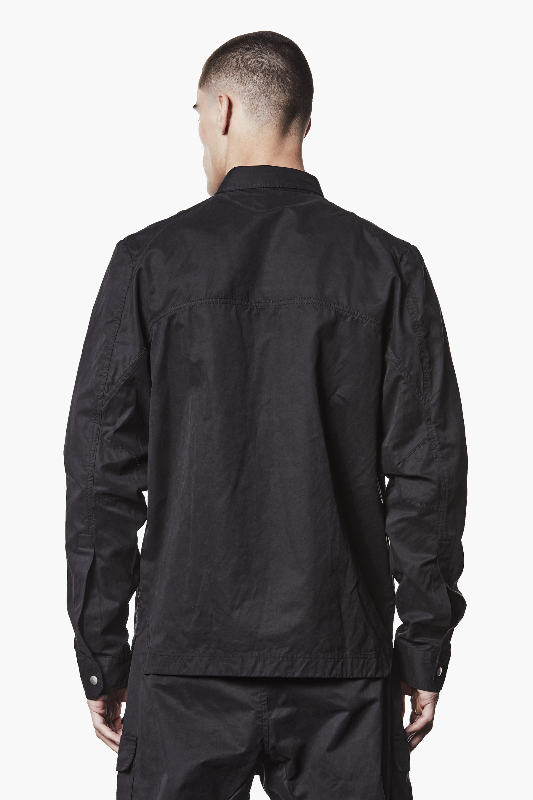 THOM KROM Regular Fit Peached Cotton Blend Overshirt Mantel, Jacke, Erwachsener, Mann, Person