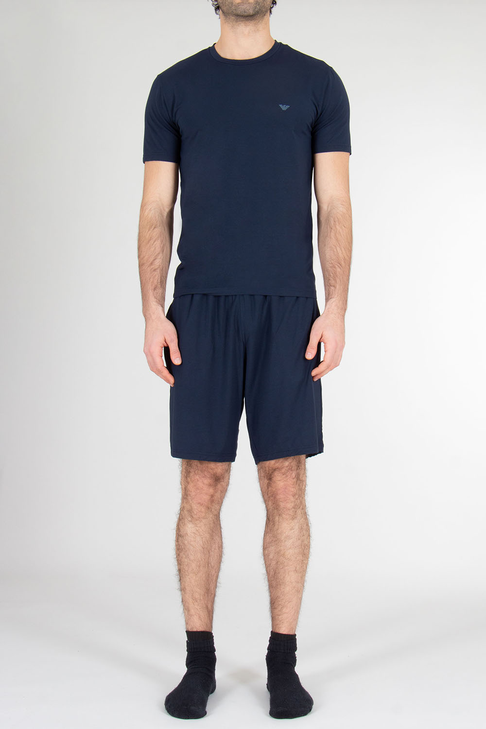 EMPORIO ARMANI Fitted Modal Stretch Jersey Short-Sleeve Pyjama 