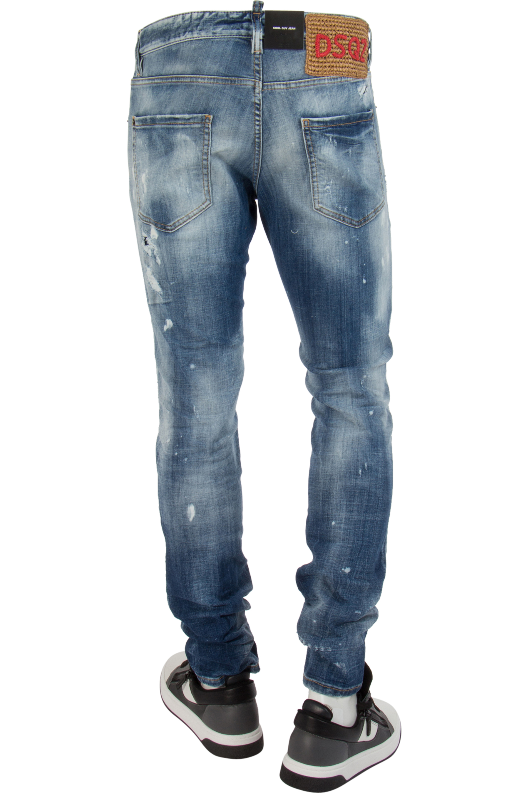 DSQUARED2 Light Ripped Wash Cool Guy Jeans DSQUARED2 Light Ripped Wash Cool Guy Jeans