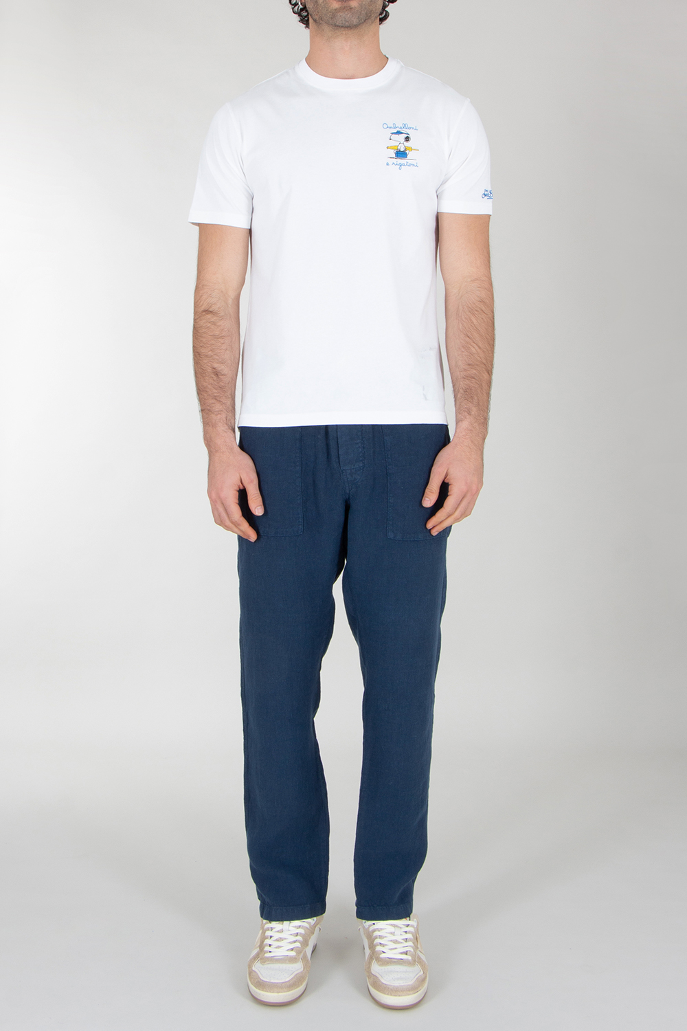 MC 2 SAINT BARTH Printed and embroidered T-Shirt Snoopy 