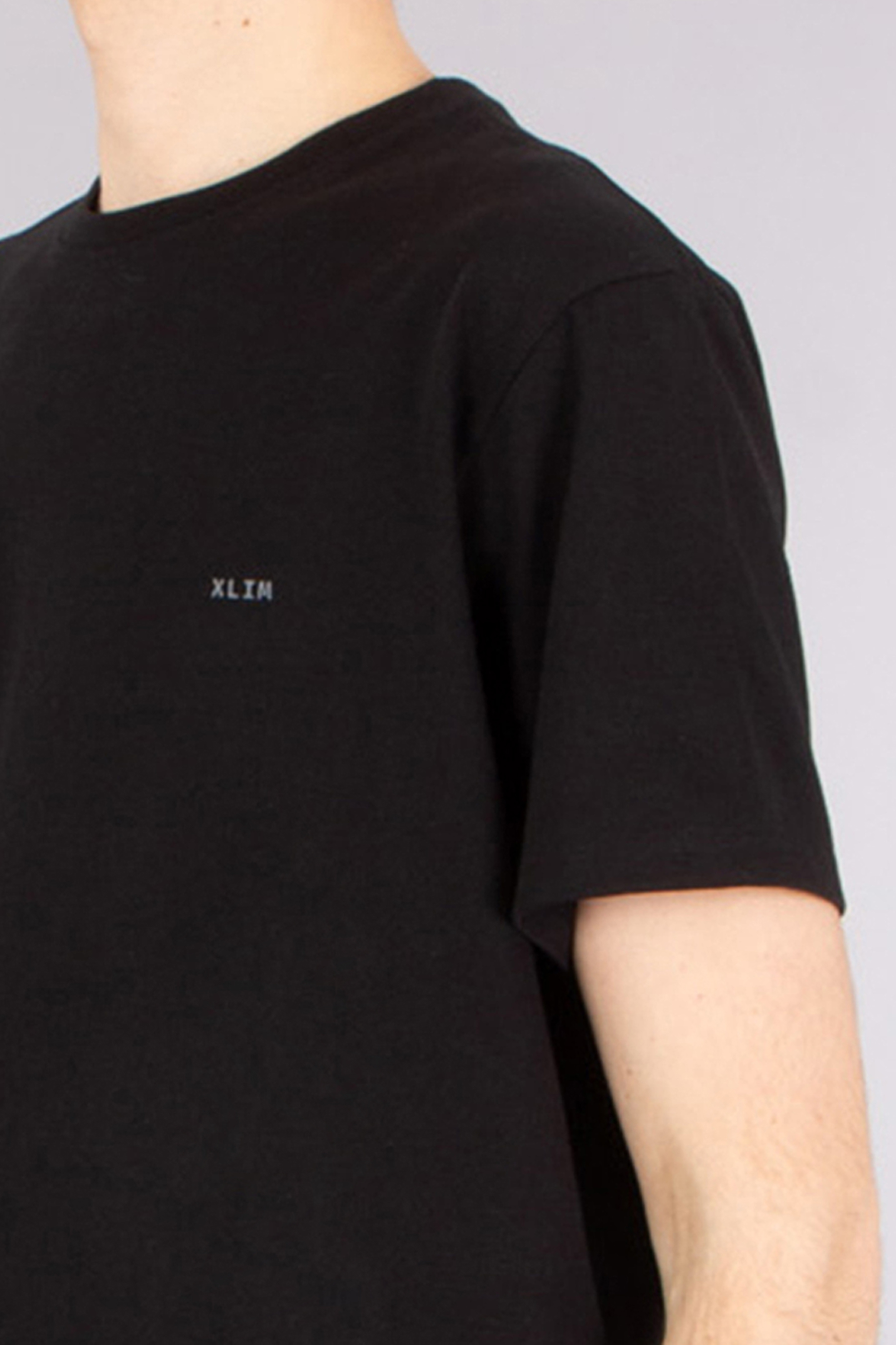 XLIM Relaxed Fit Crochet & Cotton Blend Jersey T-Shirt XLIM Relaxed Fit Crochet & Cotton Blend Jersey T-Shirt
