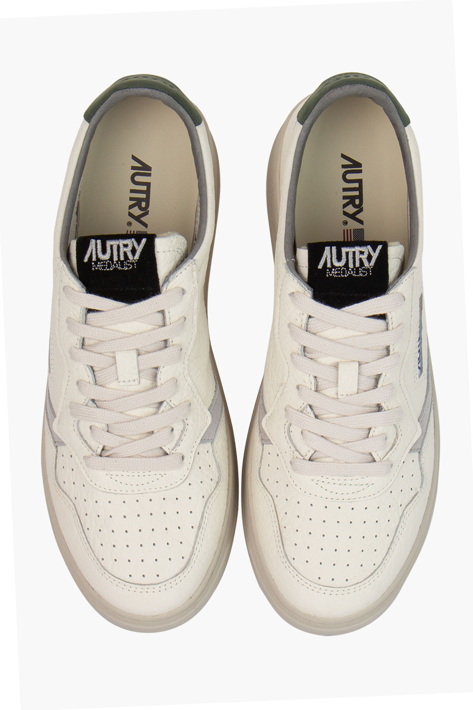AUTRY Pebbled Leather Sneakers Medalist Low AUTRY Pebbled Leather Sneakers Medalist Low