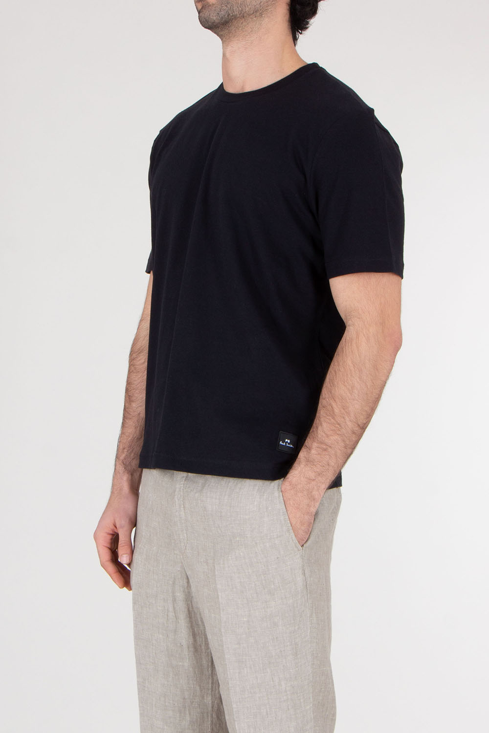 PAUL SMITH Regular Fit Cotton Linen T-Shirt 