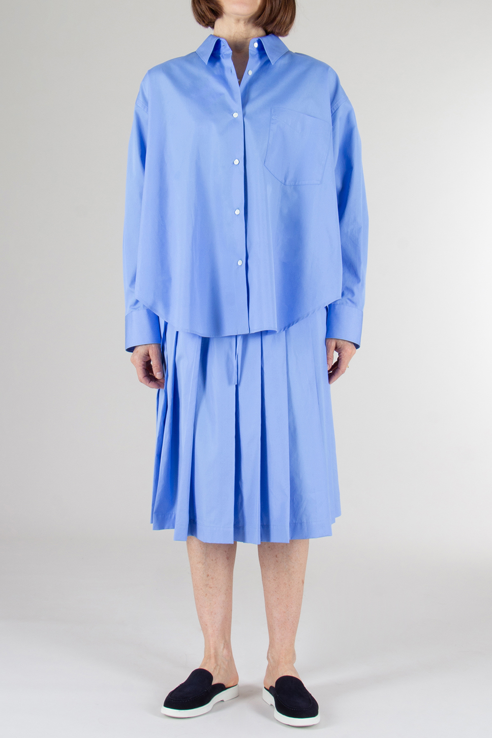 ASPESI Oversized Cotton Poplin Blouse 