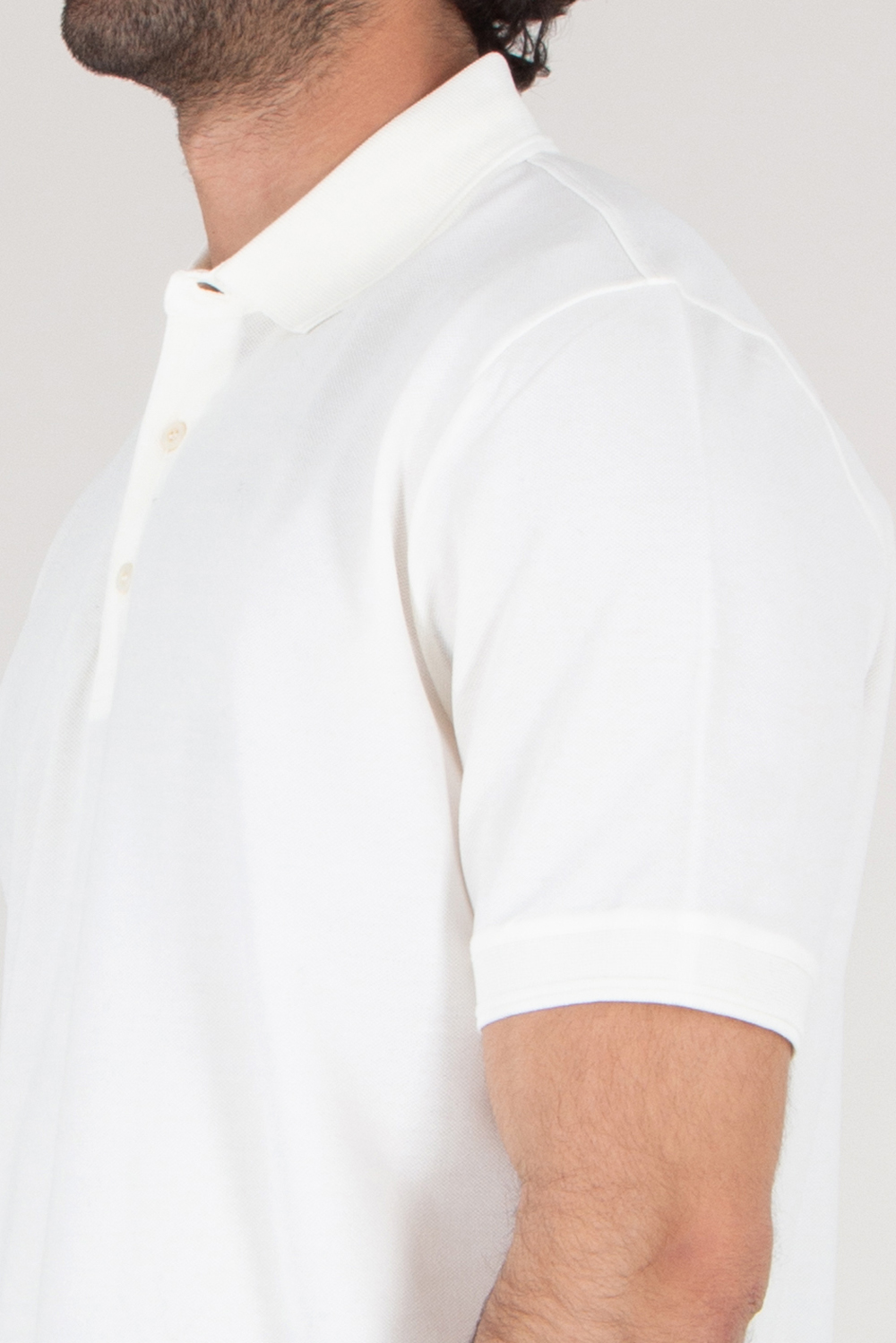 CANALI Regular Fit Textured Cotton Polo Shirt