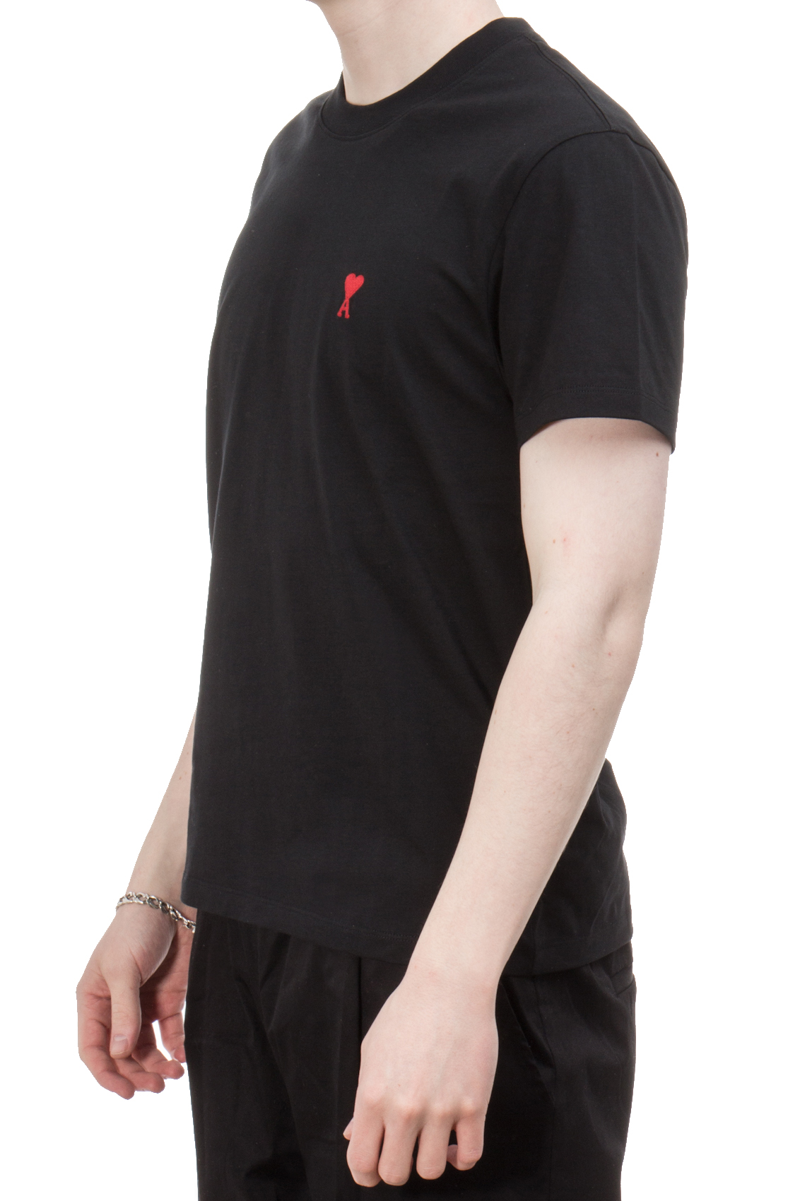 AMI PARIS Embroidered Organic Cotton T-Shirt AMI PARIS Embroidered Organic Cotton T-Shirt