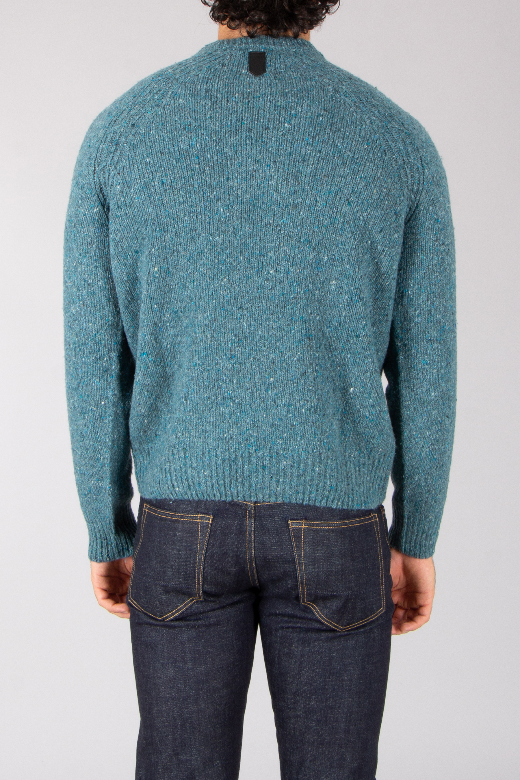CANALI Regular Fit Wool Blend Crew Neck Sweater Bekleidung, Strickwaren, Pullover