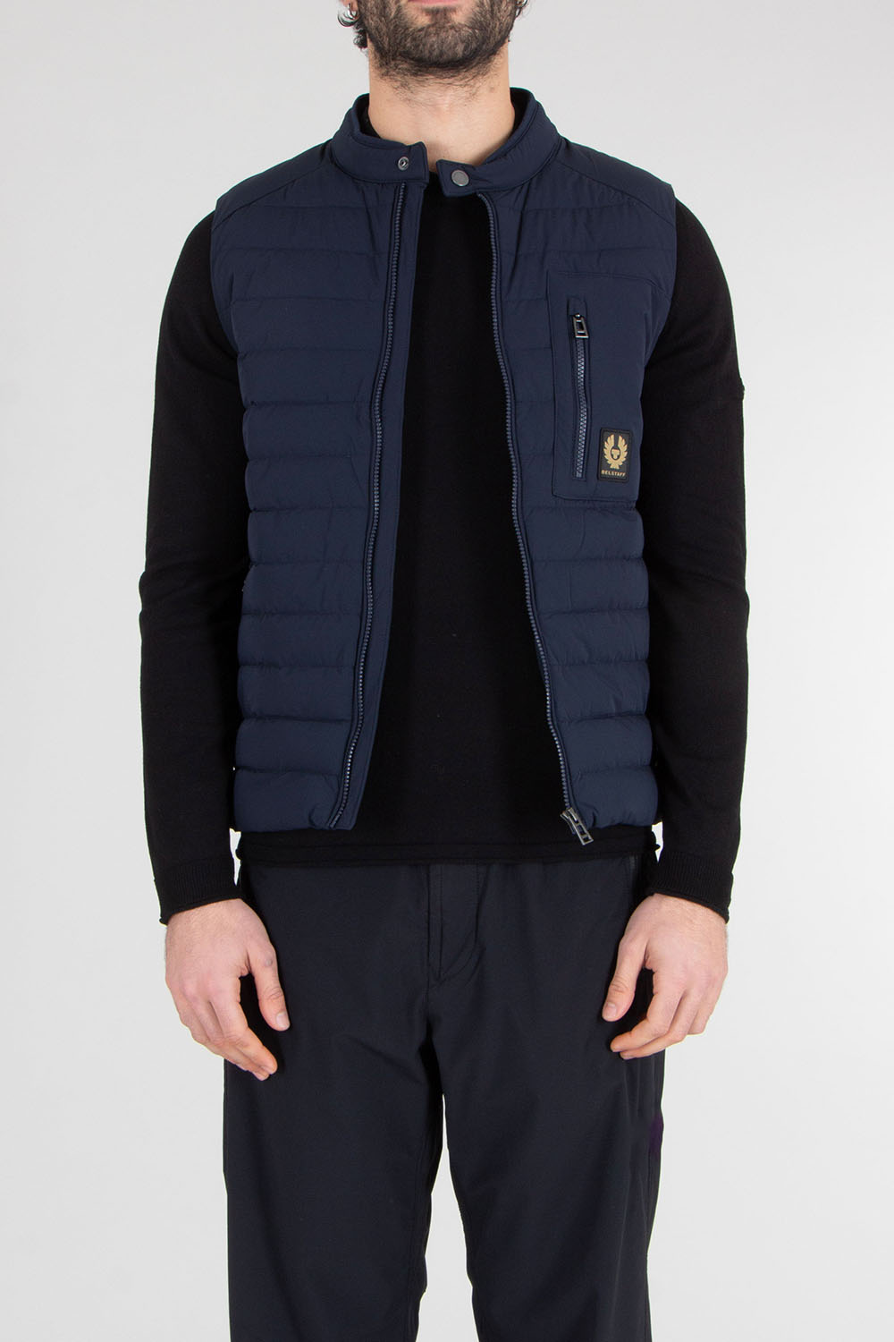 BELSTAFF Regular Fit Recycled Nylon Stretch Down Gilet Chassis