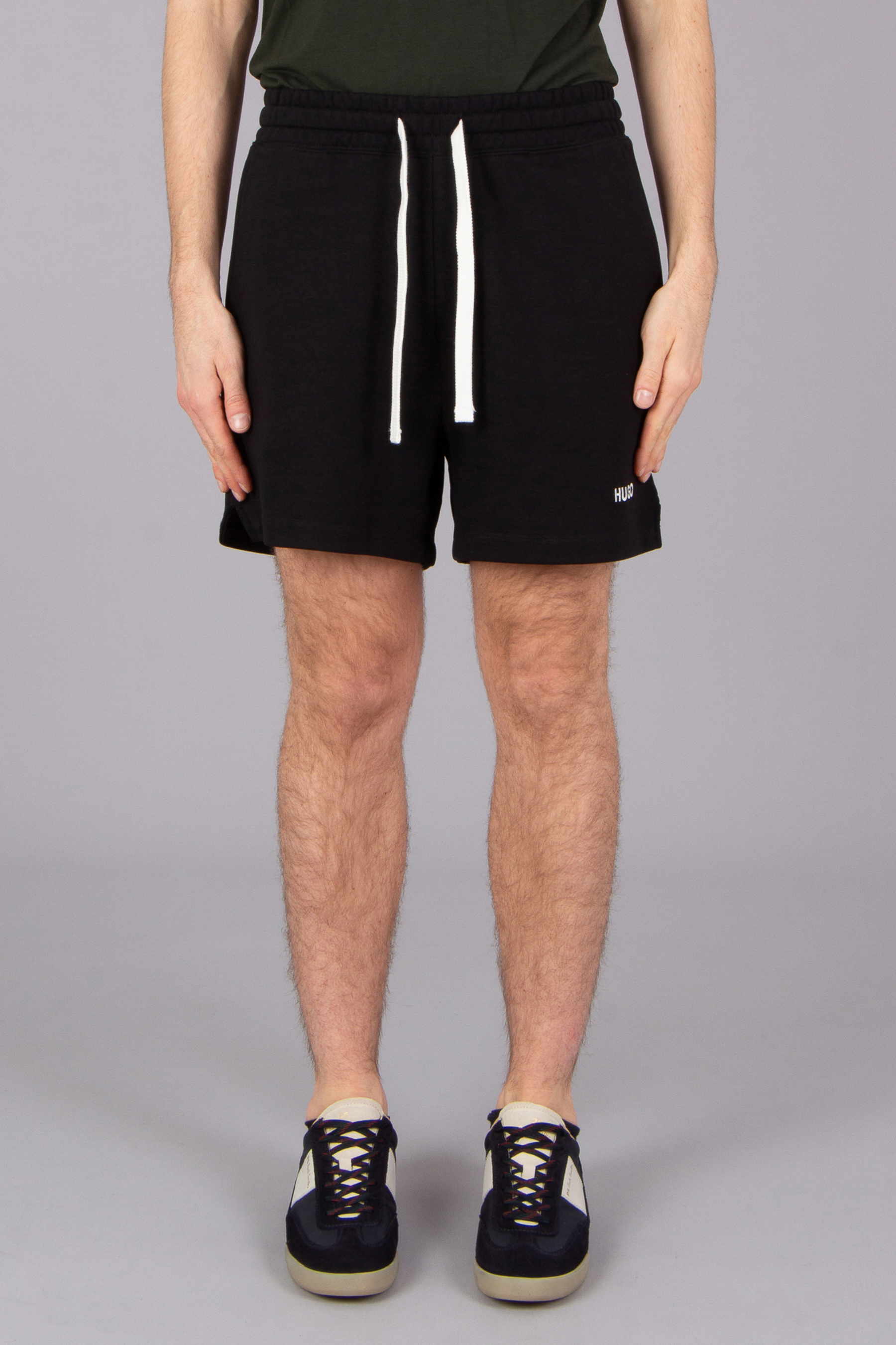 HUGO Relaxed Fit Embroiedered Cotton Terry Shorts Dulasho