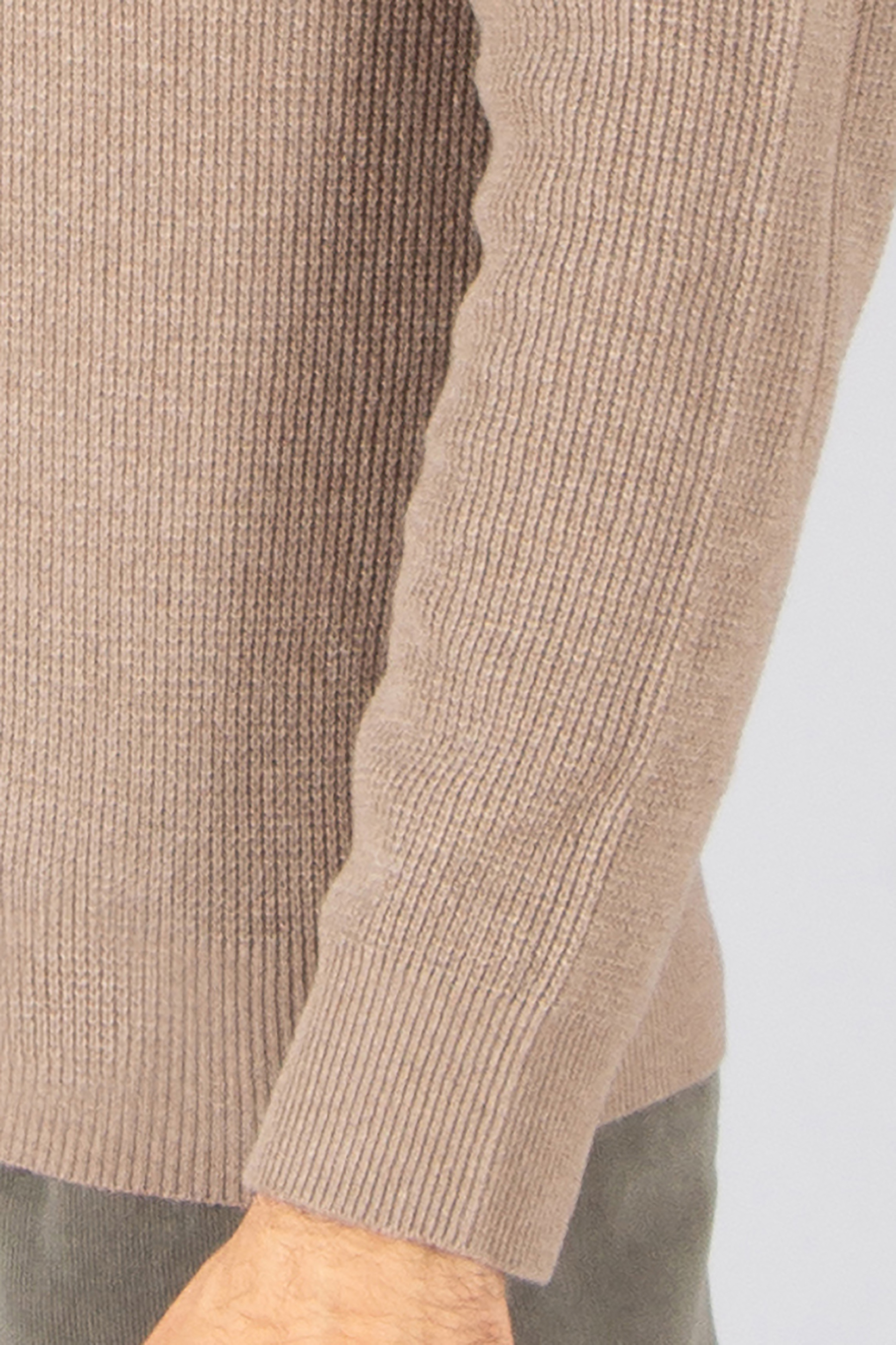 CANALI Regular Fit Ribbed Ultrafine Wool-Cashmere Blend Knit Polo Bekleidung, Strickwaren, Pullover, Strumpfwaren, Socke