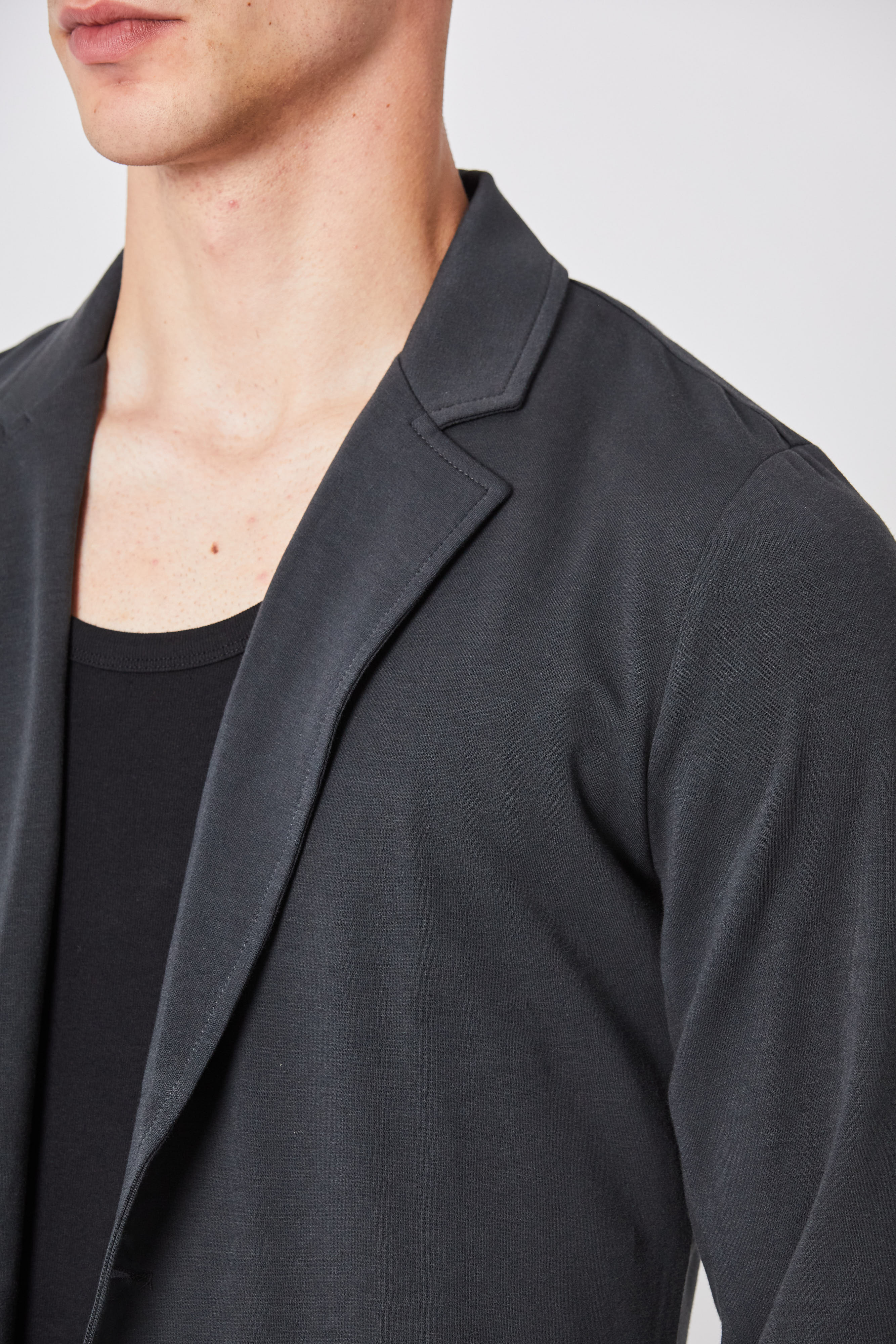 THOM KROM Slim Fit Cotton Modal Stretch One Button Jacket THOM KROM Slim Fit Cotton Modal Stretch One Button Jacket