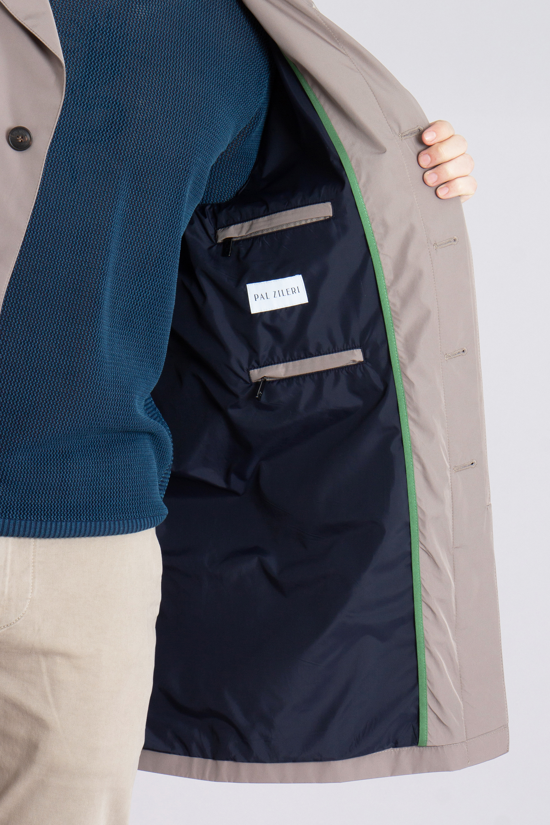 PAL ZILERI Technical Fabric Car Coat PAL ZILERI Technical Fabric Car Coat
