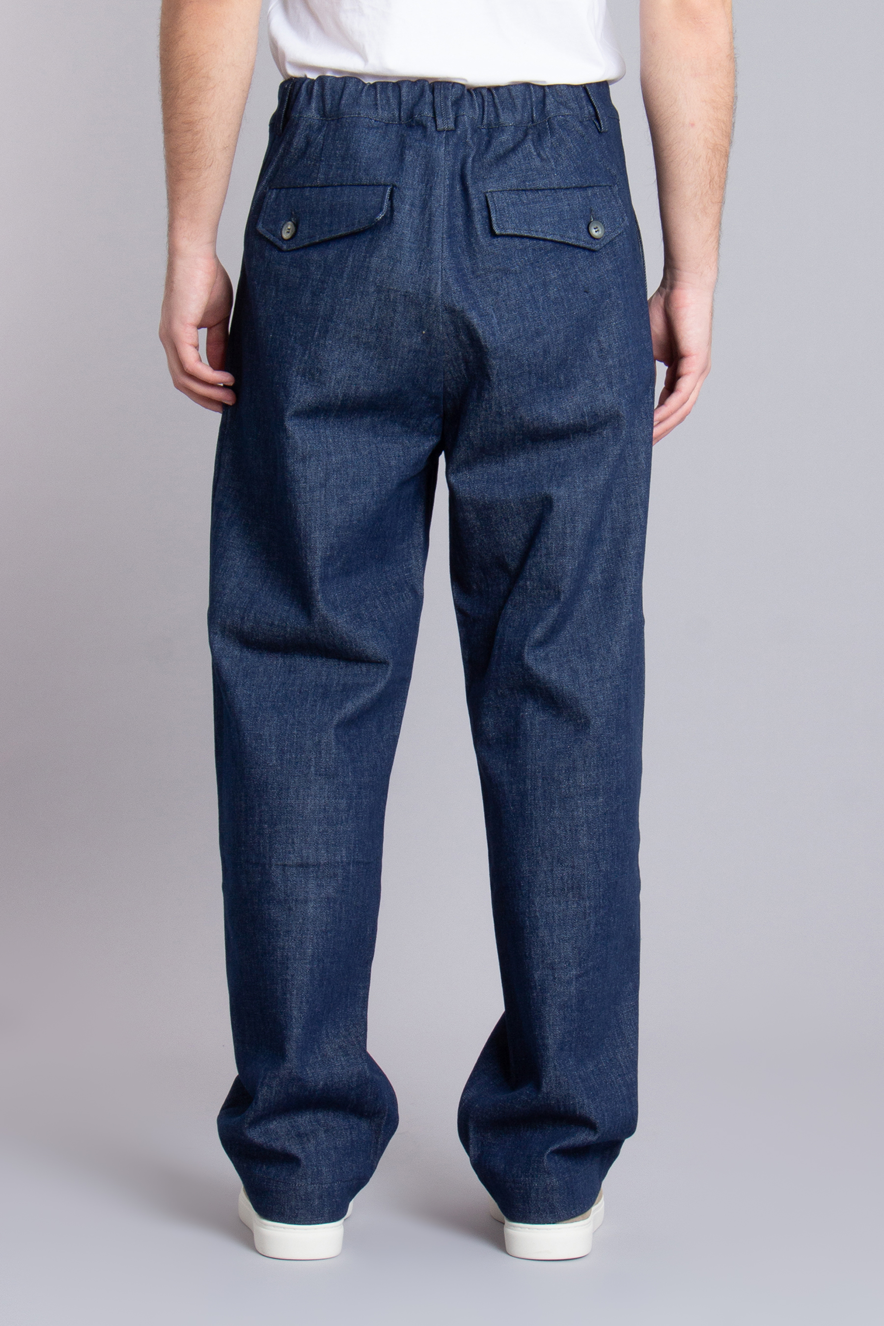 SEASE Wide Fit Cotton Stretch Denim Pants SEASE Wide Fit Cotton Stretch Denim Pants