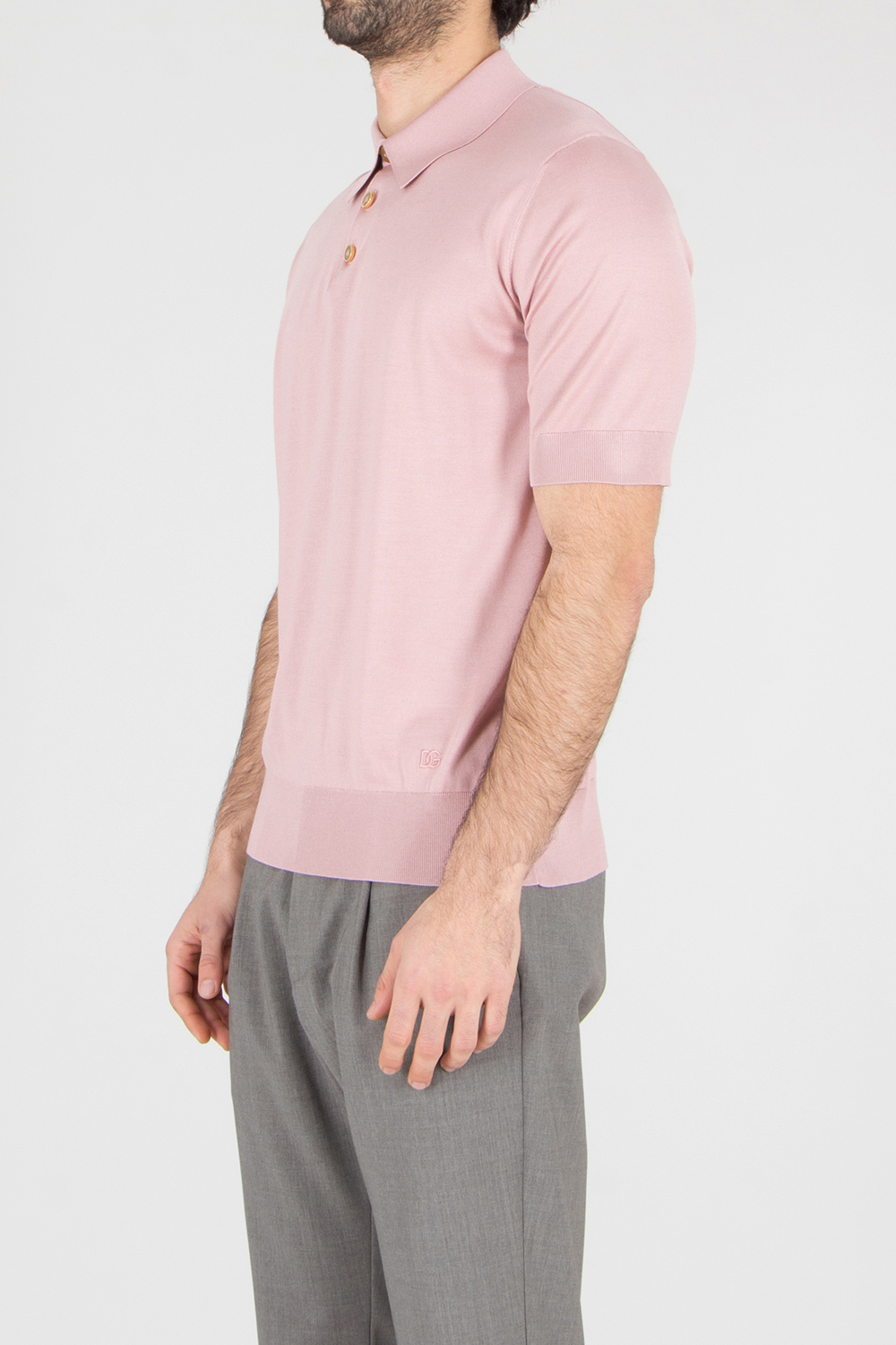 DOLCE & GABBANA Regular Fit Silk Knit Polo