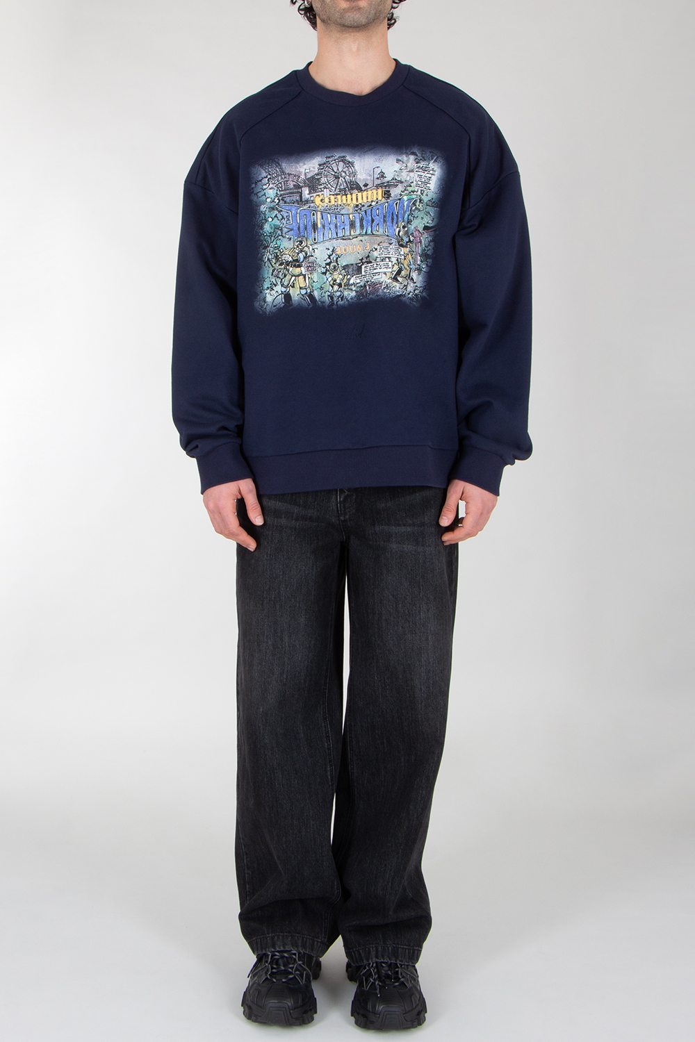 JUNN.J Oversized Printed Sweatshirt