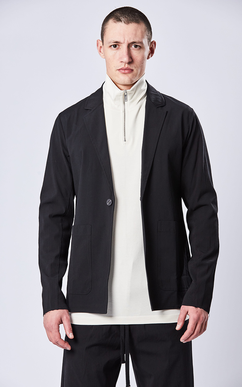 THOM KROM One Button Woven Stretch Jacket THOM KROM One Button Woven Stretch Jacket