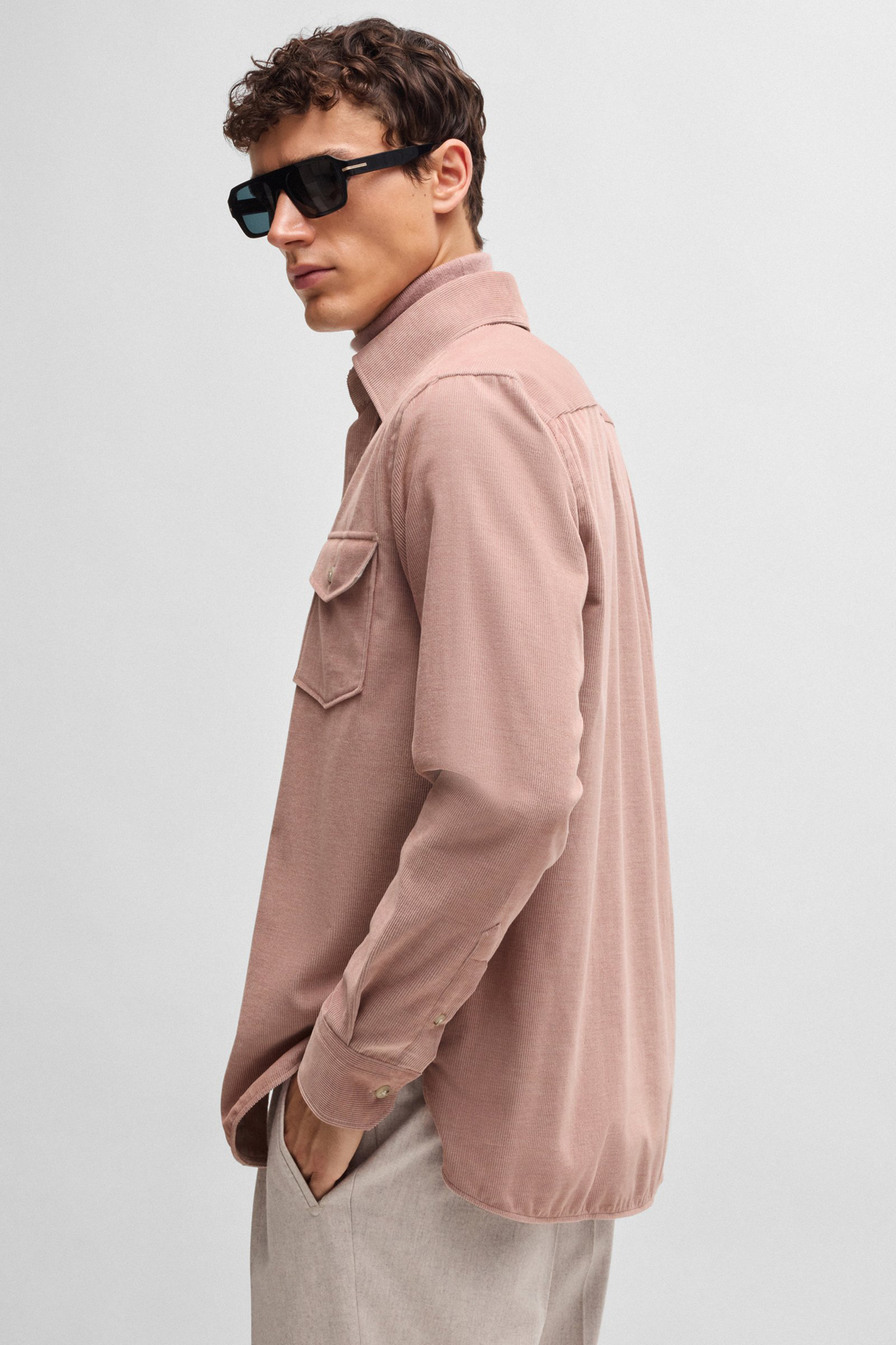 BOSS Relaxed Fit Cotton Corduroy Shirt L-Colt BOSS Relaxed Fit Cotton Corduroy Shirt L-Colt