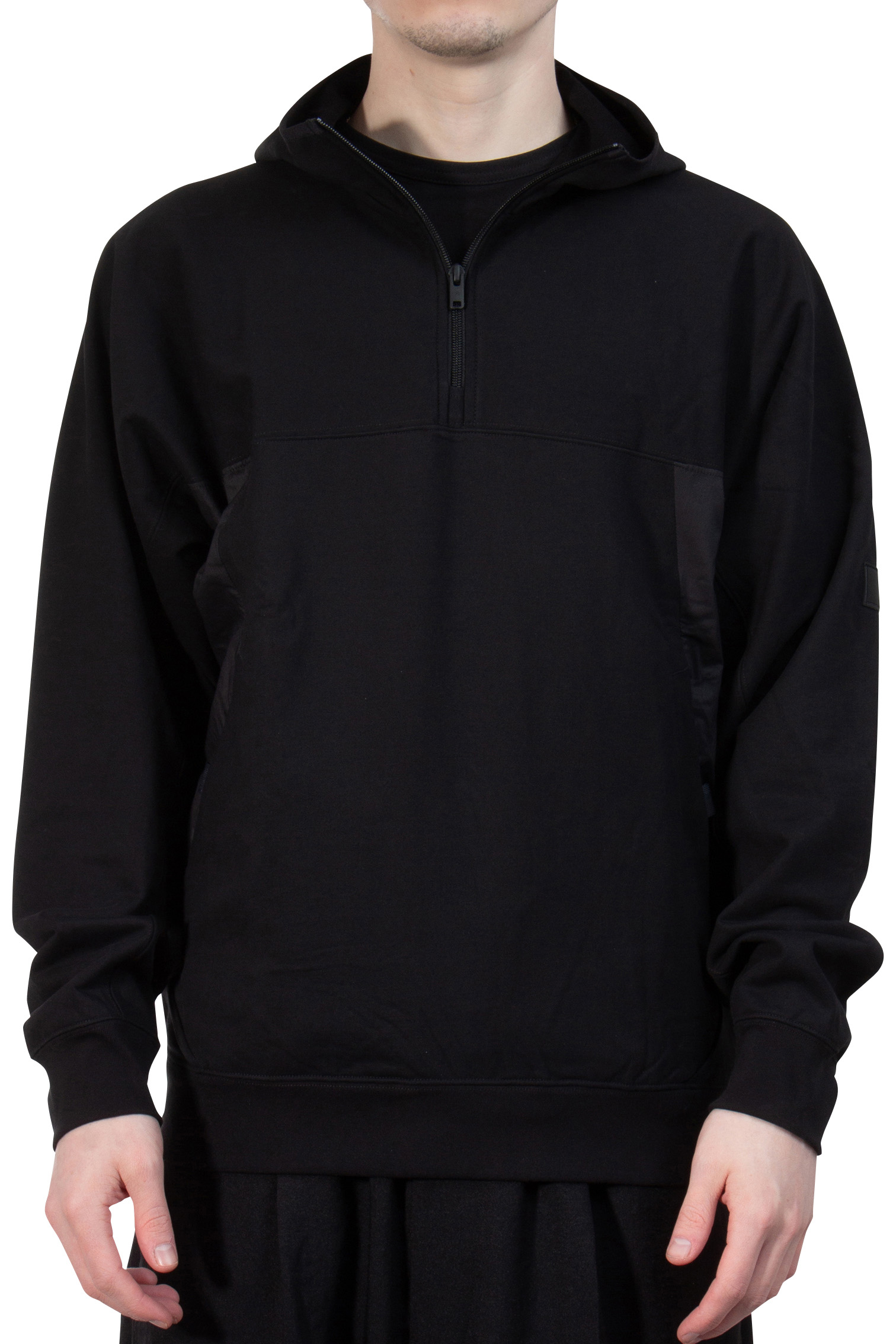 Y-3 Organic Cotton Stretch Terry Half Zip Hoodie Y-3 Organic Cotton Stretch Terry Half Zip Hoodie