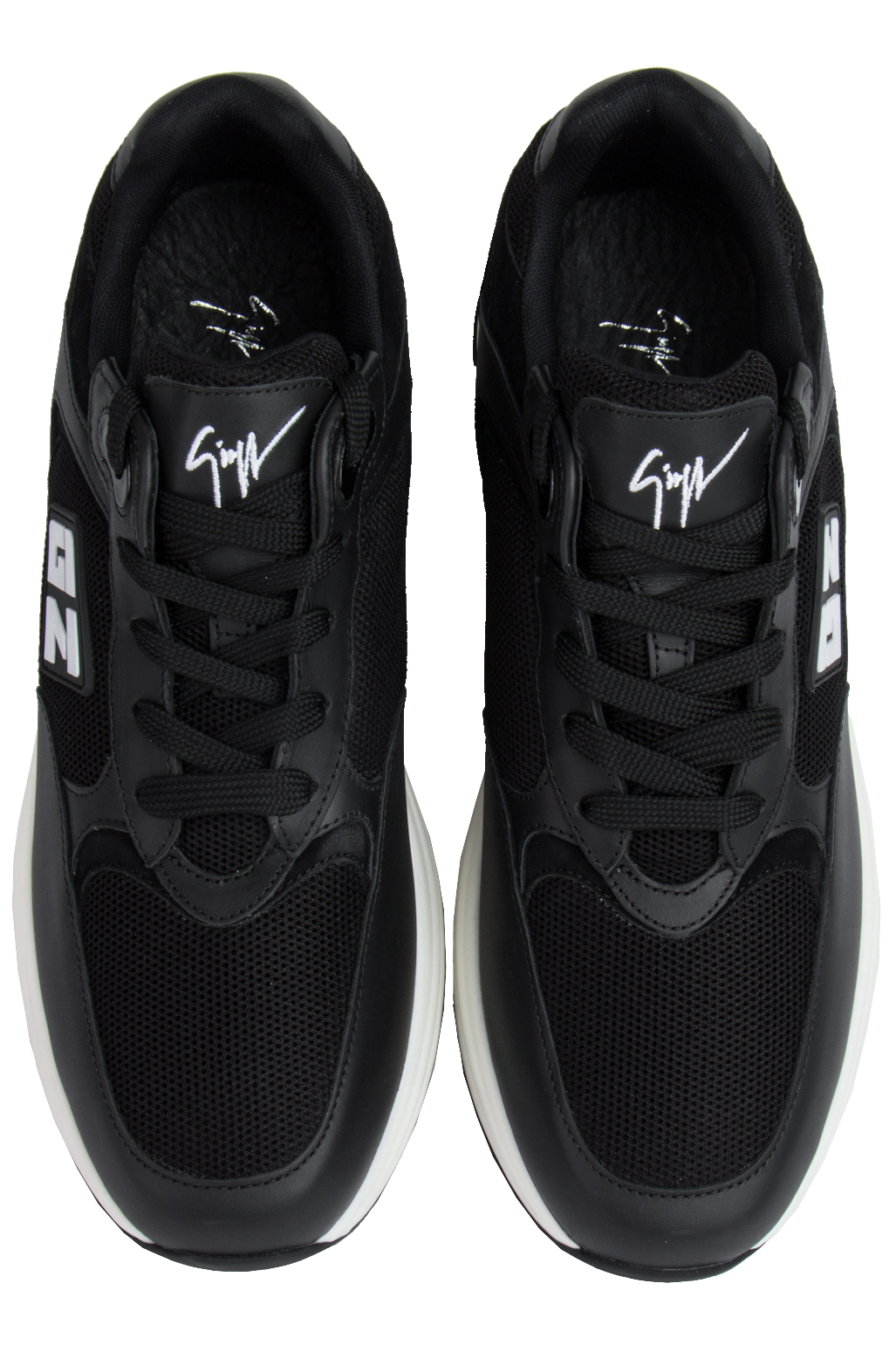 GIUSEPPE ZANOTTI Mesh & Leather Sneakers GZ Runner GIUSEPPE ZANOTTI Mesh & Leather Sneakers GZ Runner