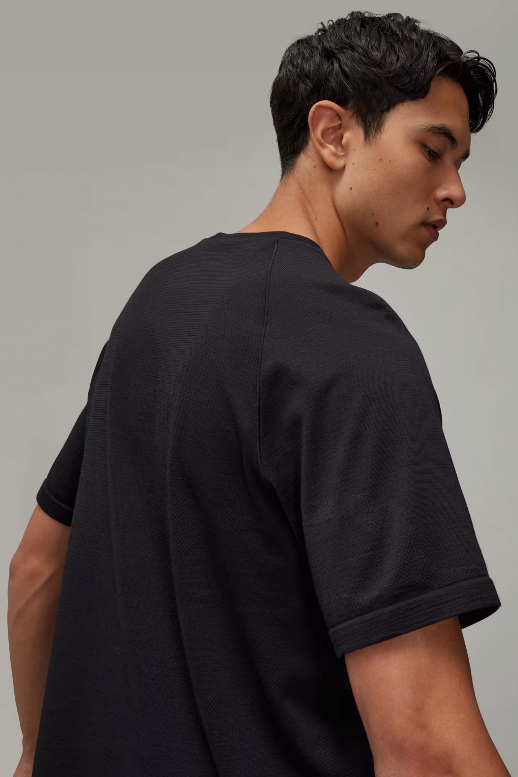 Y-3 Recycled Polyester-Wool Blend Running T-Shirt Y-3 Recycled Polyester-Wool Blend Running T-Shirt