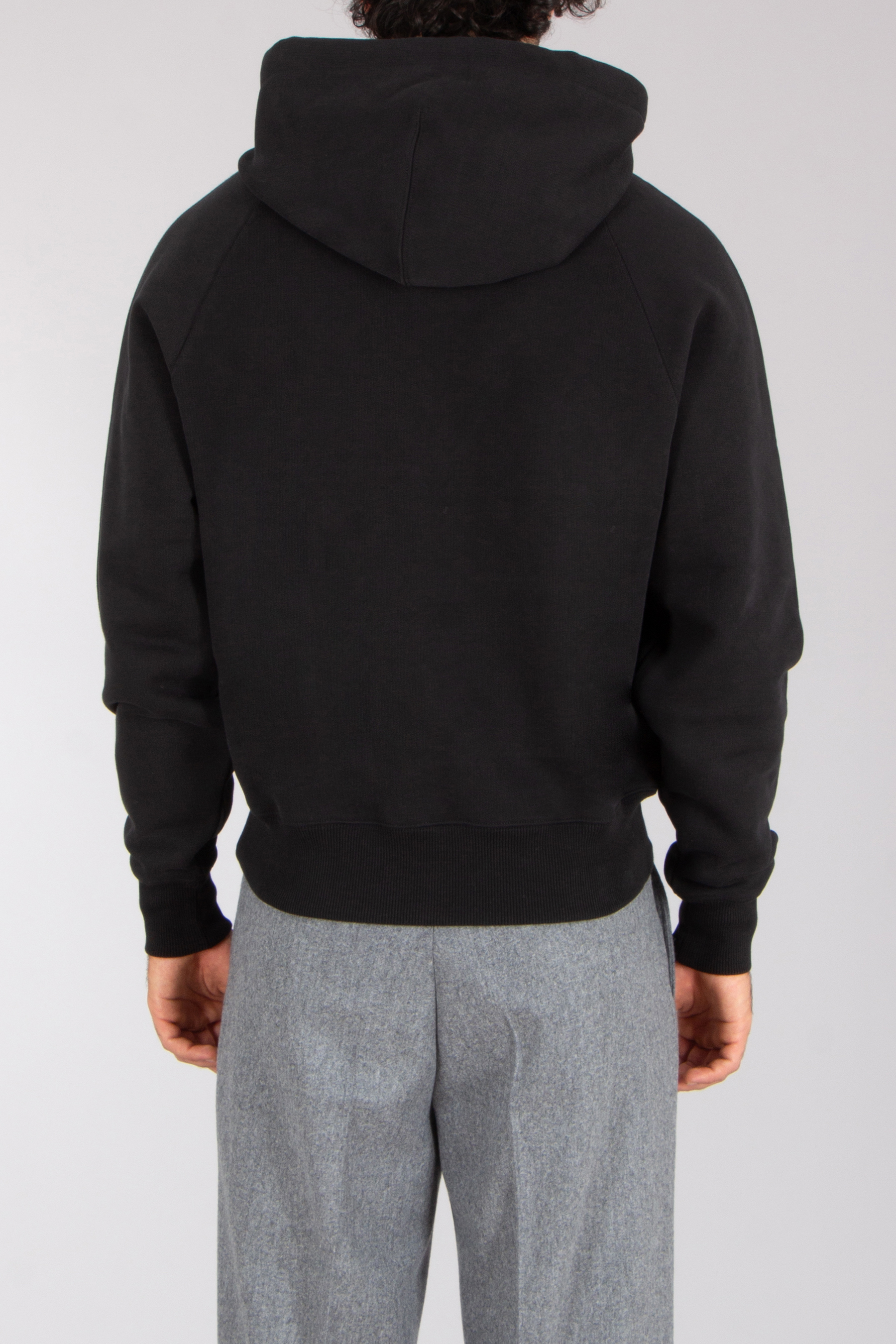 AMI PARIS Boxy Fit Ami De Coeur Cotton Fleece Hoodie Strickwaren, Pullover, Sweatshirt, Kapuzenpulli, Fleece